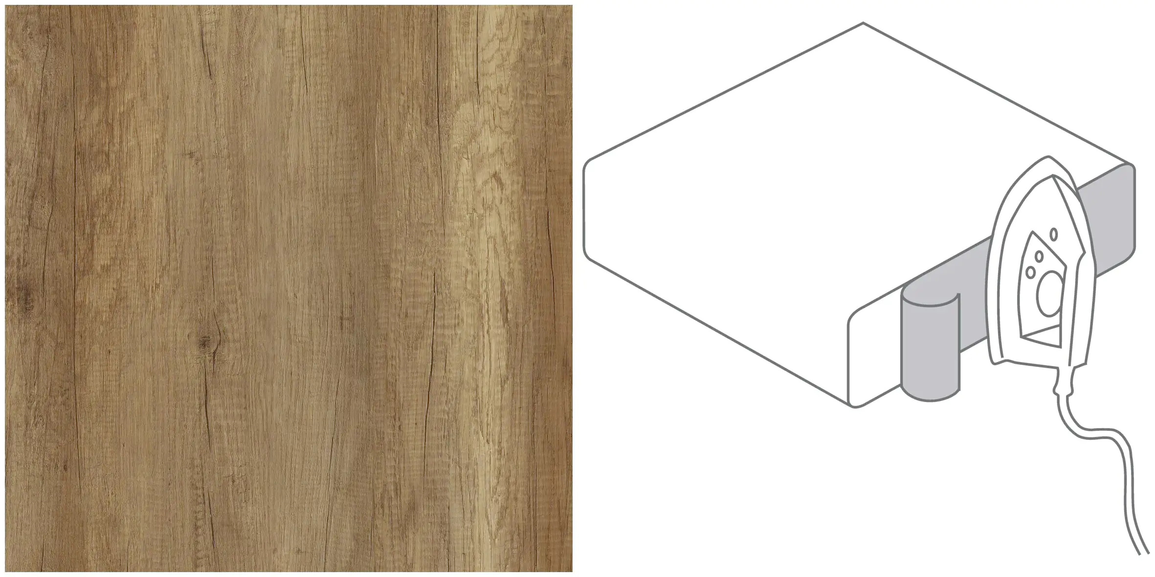 GetaElements Getalit flex Kante EIV971 Windeiche Honig 65x4,4x0,03 cm