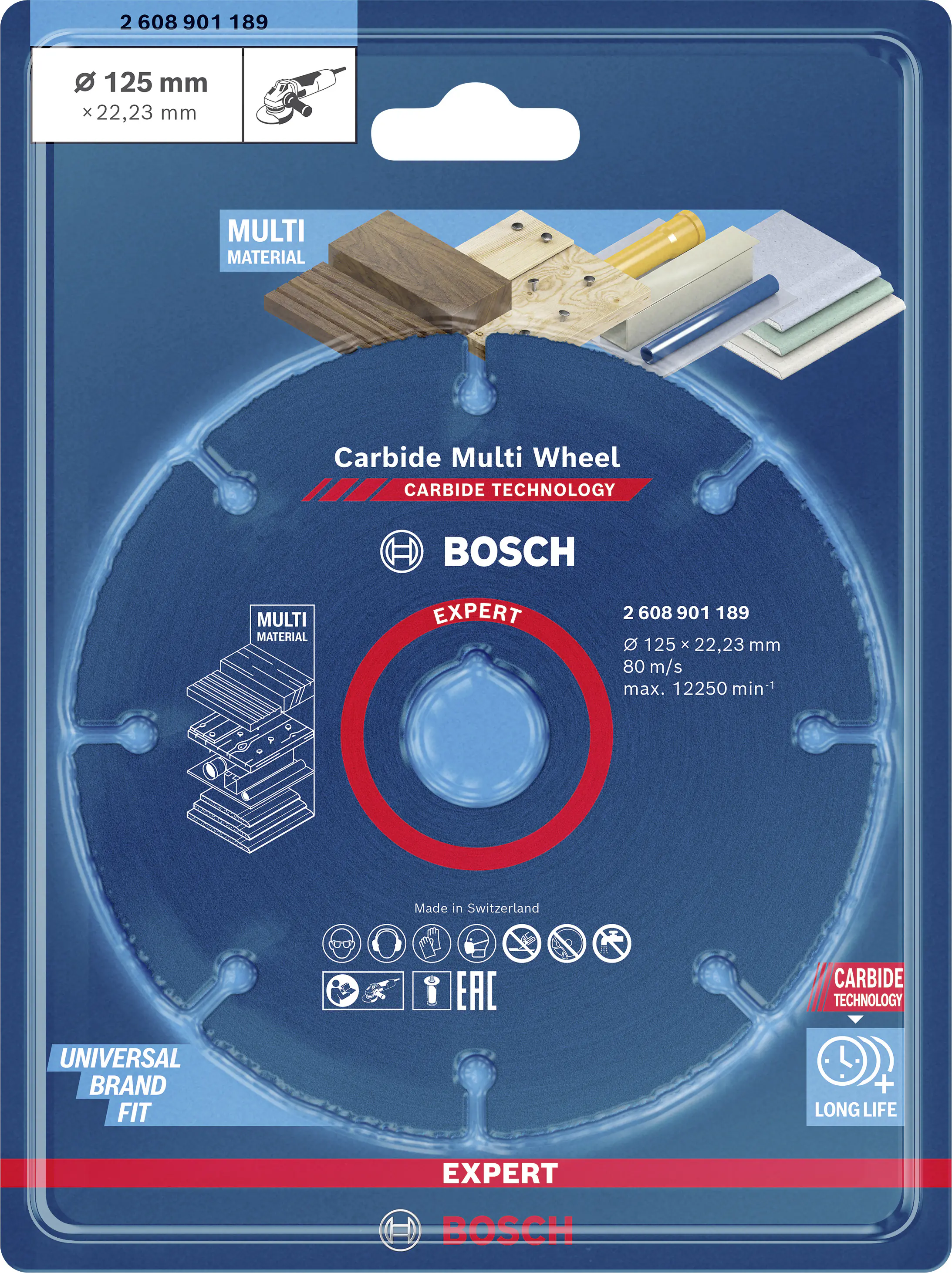 Bosch Expert Trennscheibe Multiwheel Ø 125 mm Bohrung 22,23 mm