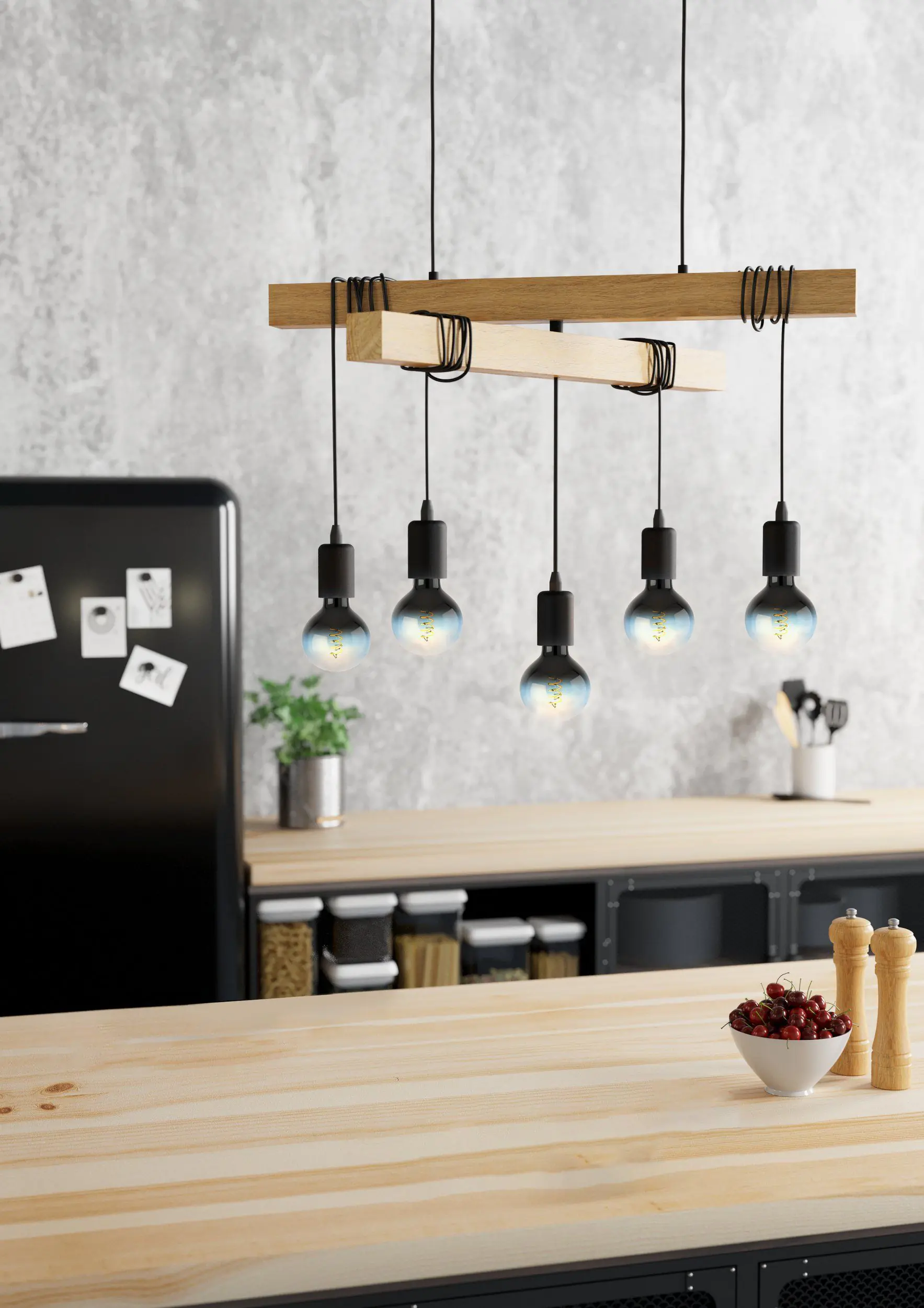 Eglo LED Globe G125 E27 4W schwarz-blau