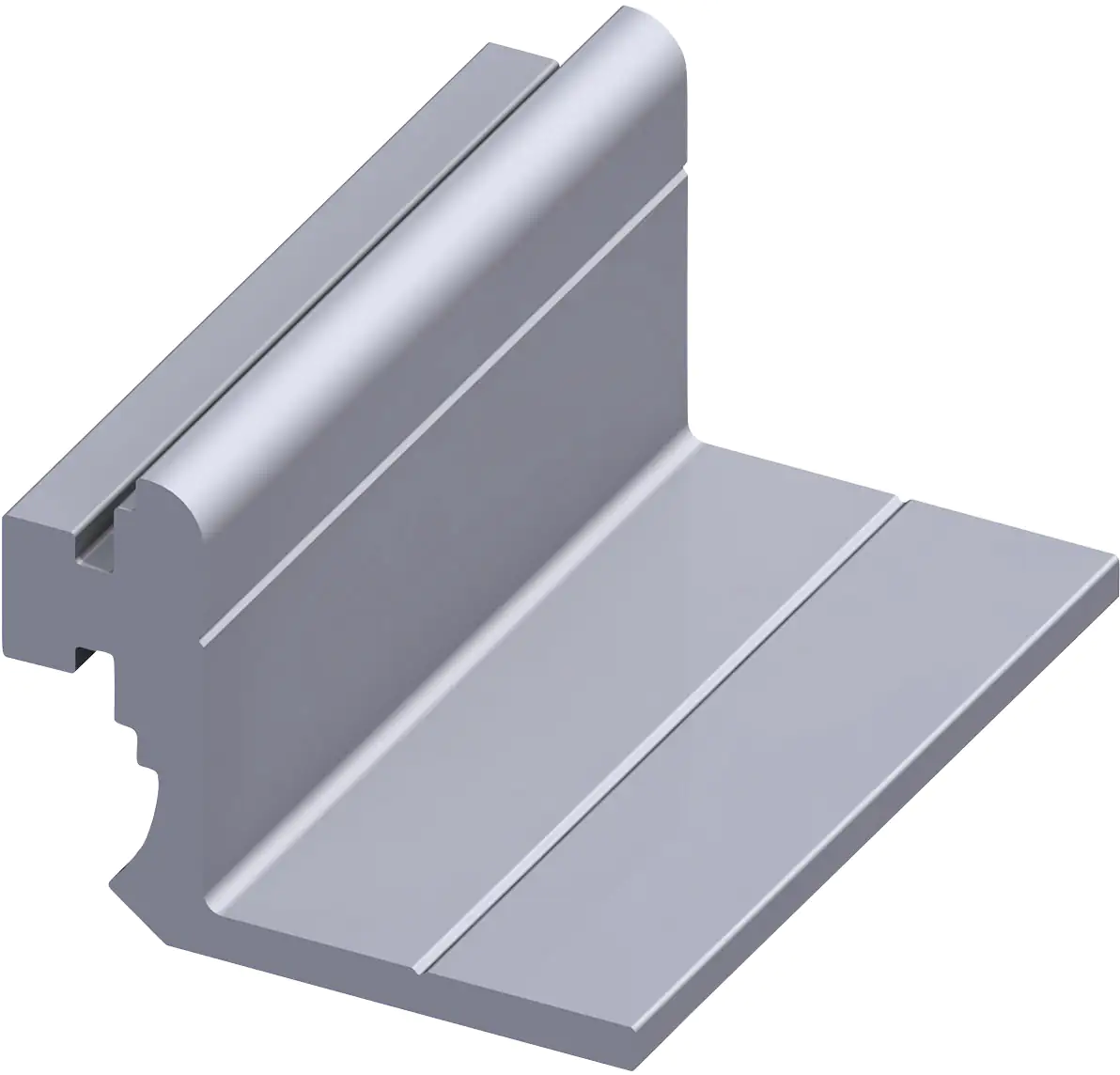 coaxis®-Anschlag-Profil, kurz 23.5 mm 23.5 x 50 mm Aluminium roh blank