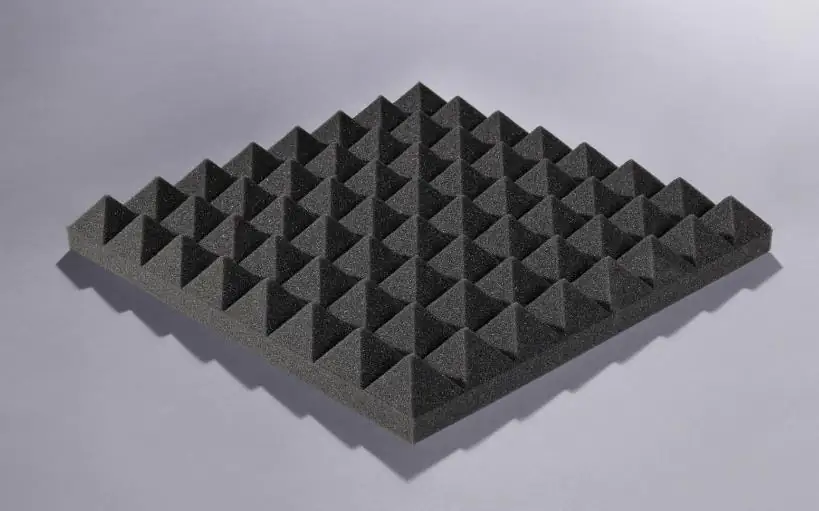 4040172512884 Akupur Schaumstoffpyramidenplatte anthrazit 40 x 40 cm, 50 mm hoch