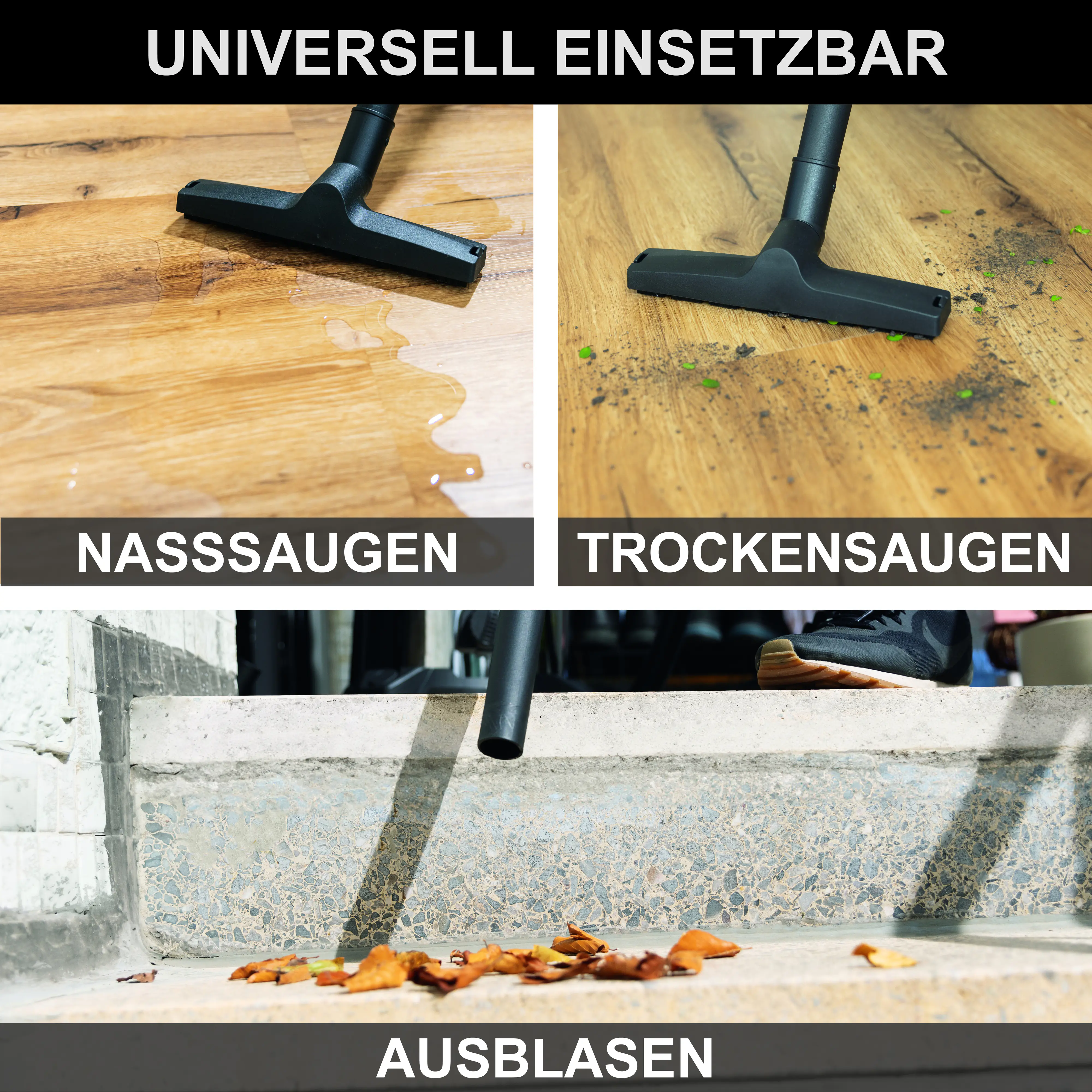 Scheppach Nass-Trockensauger WDV30V2-BE black