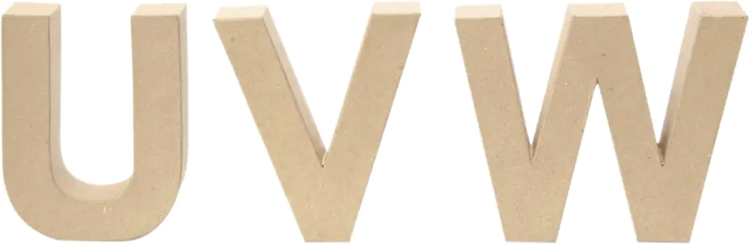 Glorex Papp-Buchstabe U 17,5 x 5,5 cm