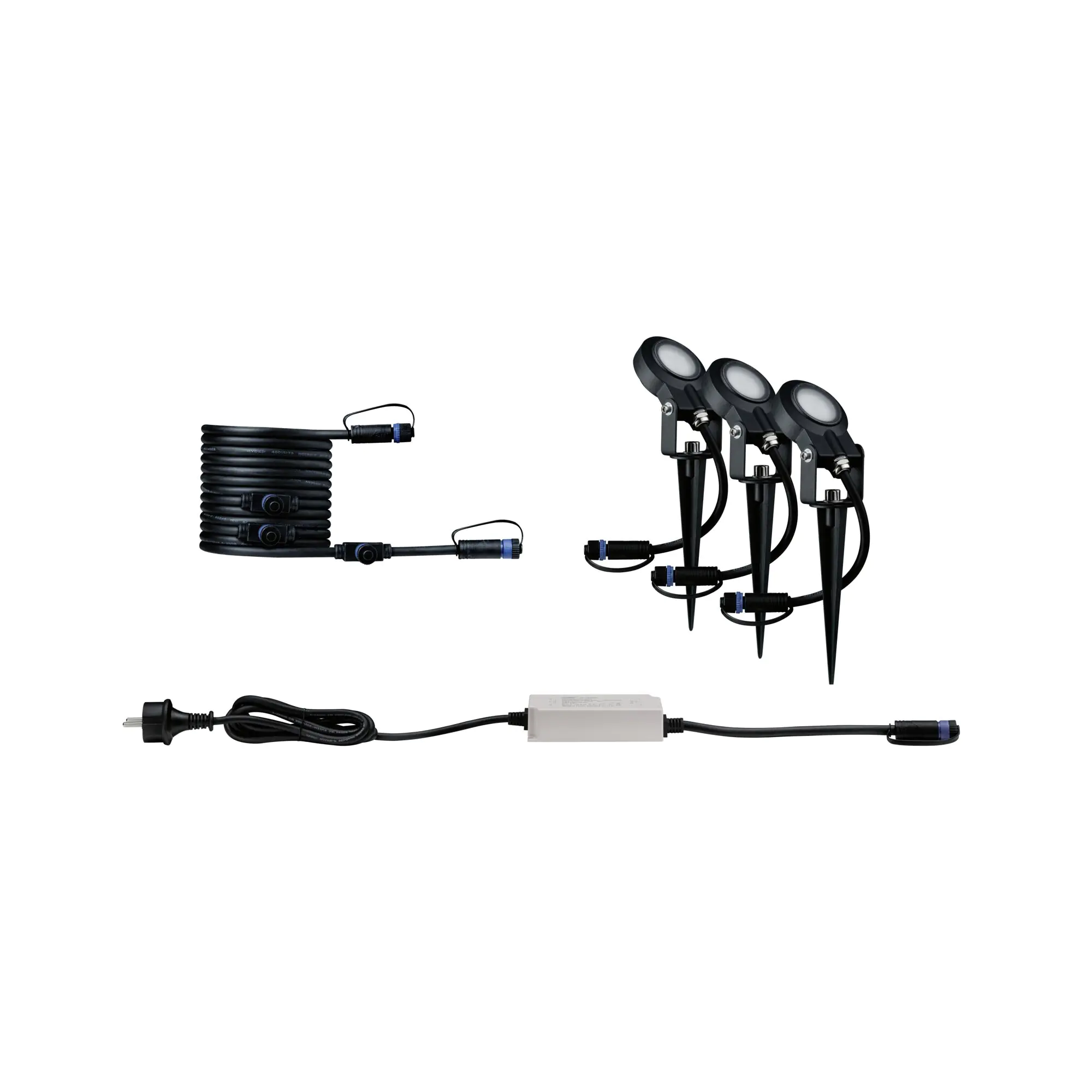 Paulmann Plug & Shine LED Spot Sting insect-friendly anthrazit 3er-Set Paulmann Plug & Shine LED Spot Sting insect-friendly anthrazit 3er-Set