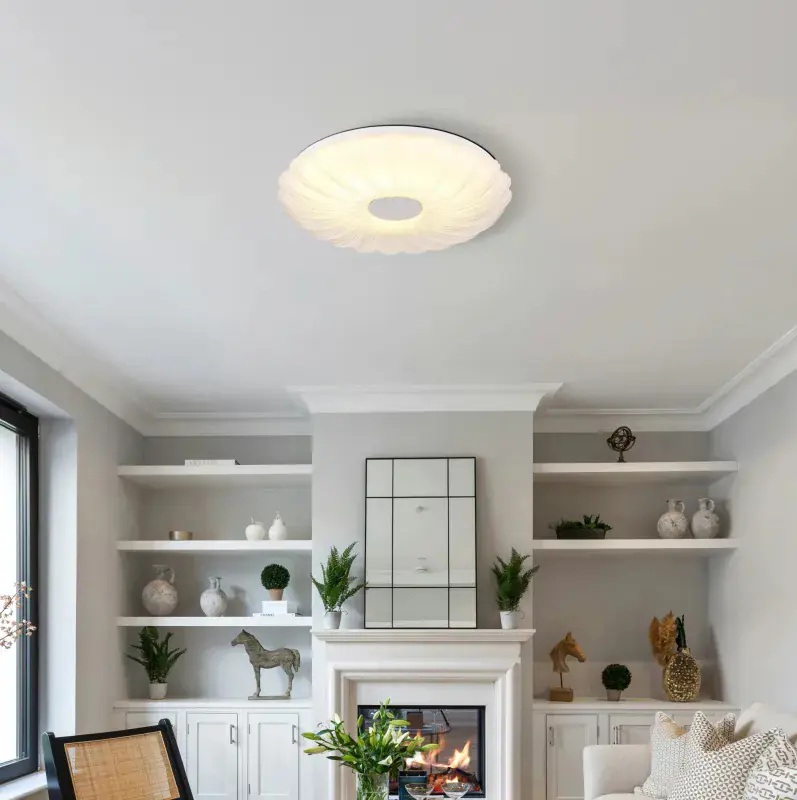 Globo Deckenleuchte Cavendis Ø 38 x 7 cm weiß CCT