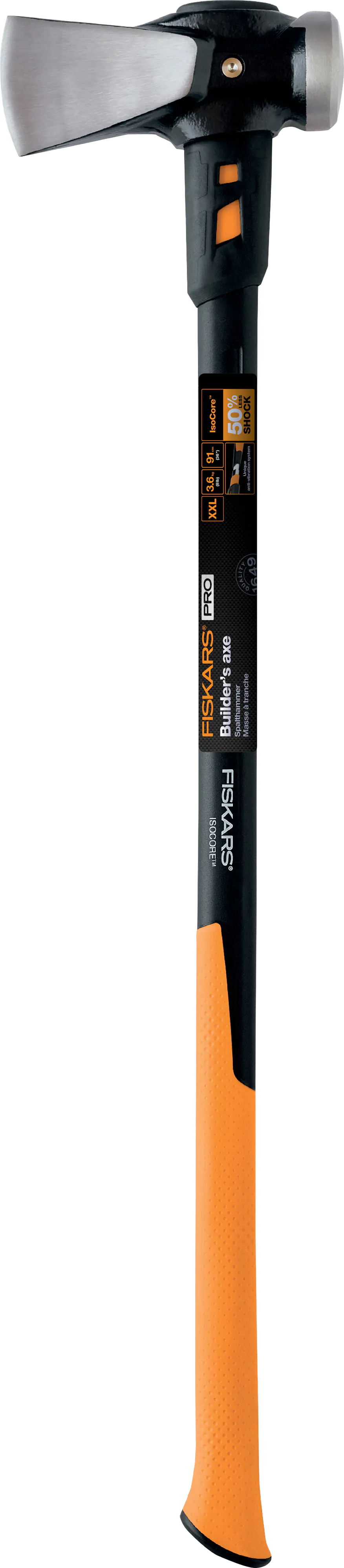 Fiskars Spaltaxt IsoCore xxL 92,1 x 20,3 x 7,6 cm inklusive Klingen- und Transportschutz Fiskars Spaltaxt IsoCore xxL 92,1 x 20,3 x 7,6 cm inklusive Klingen- und Transportschutz