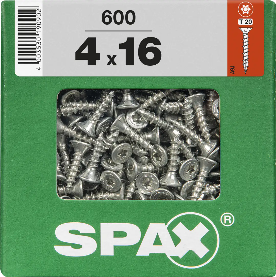 Spax Universalschrauben 4.0 x 16 mm TX 20 - 600 Stk.