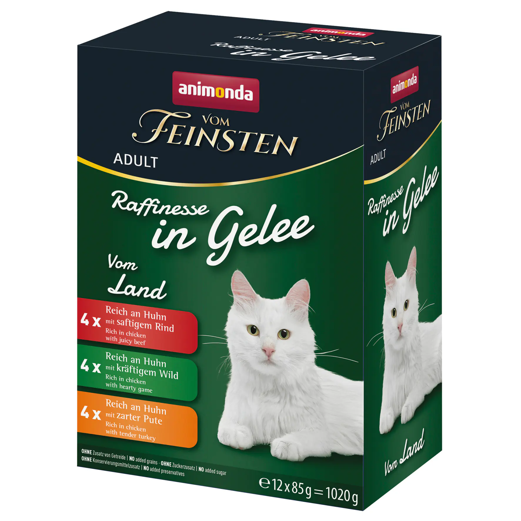Animonda vom Feinsten Raffinesse Katzennassfutter Adult 12 x 85 g Mix vom Land in Gelee