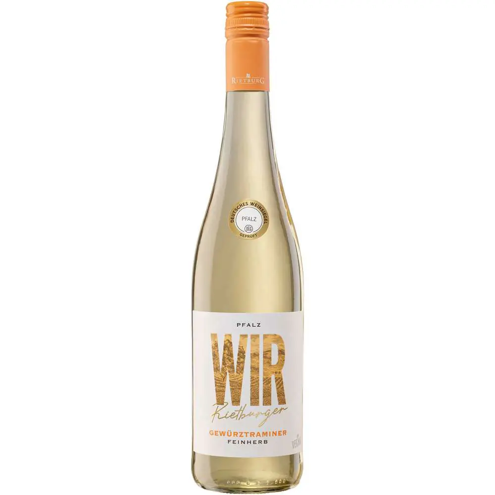 Wir Rietburger Weißwein Pfalz Gewürztraminer QbA feinherb 0,75l