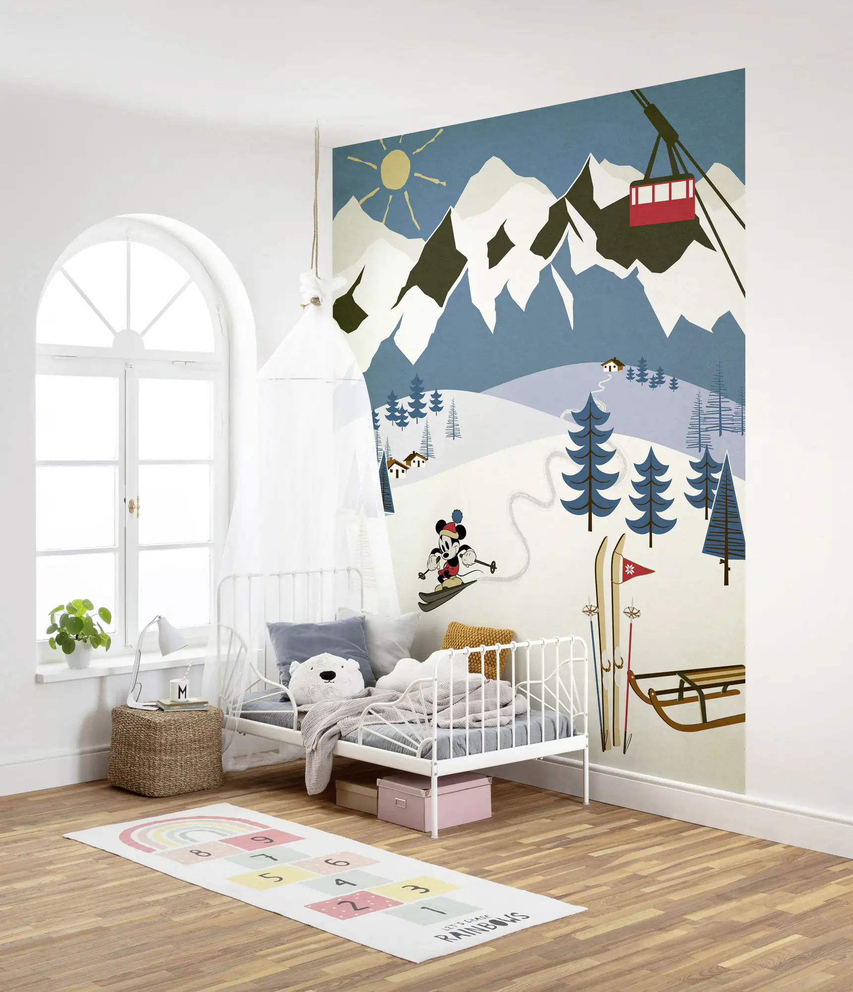 Komar Vlies Fototapete Mickey Alpine 200 x 250 cm 