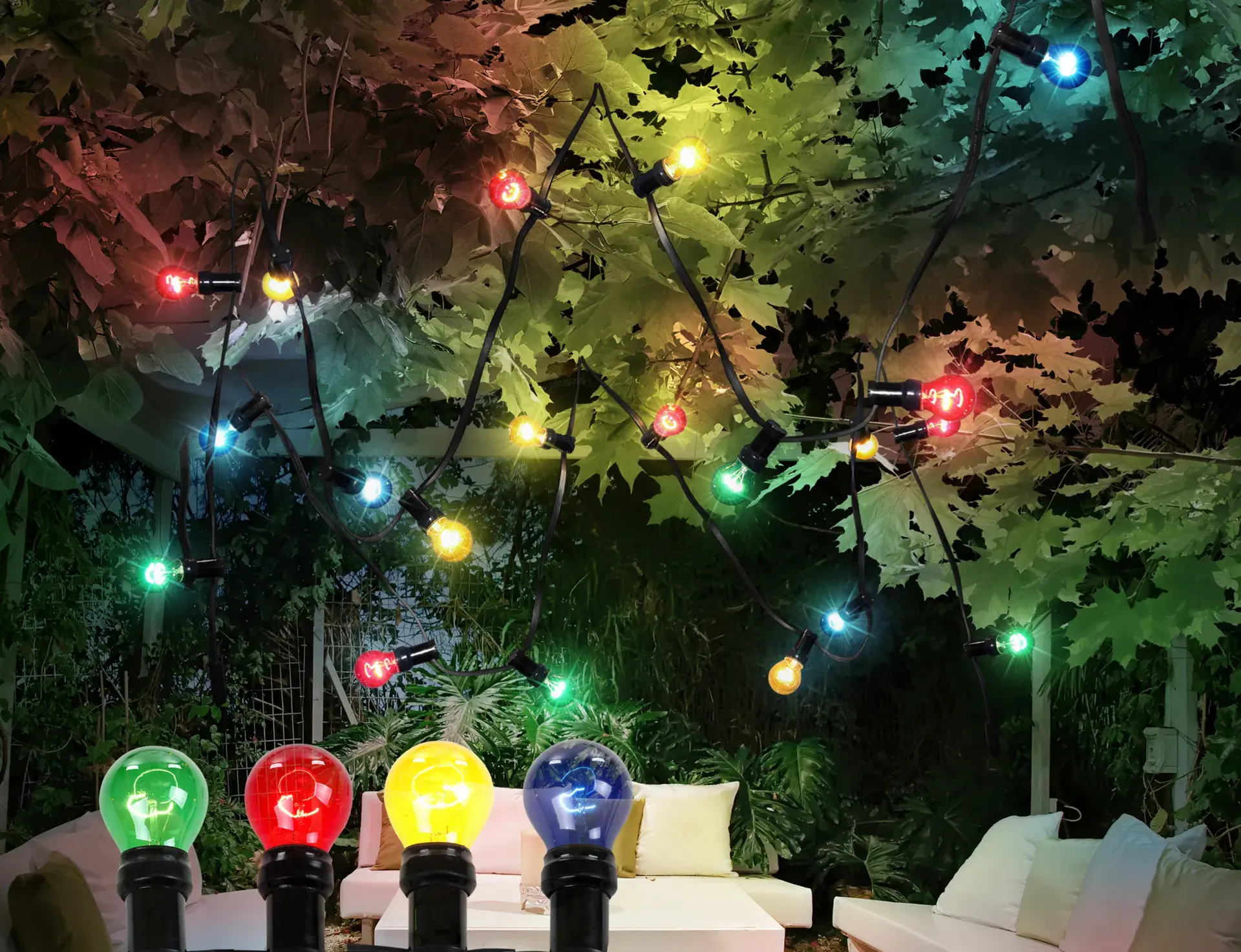 Globo Party-Lichterkette Nirvana 10 LED bunt  Globo Party-Lichterkette Nirvana 10 LED bunt