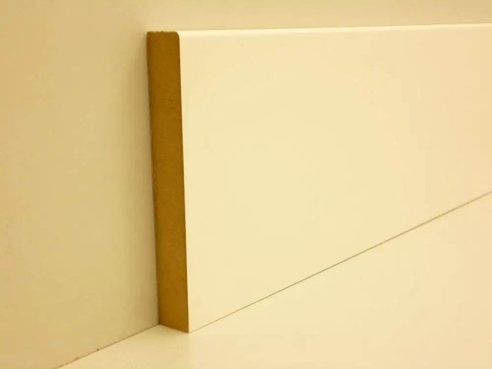 B.S. Bauprogramm Clip-Sockelleiste 250 cm 100 x 14 mm weiß