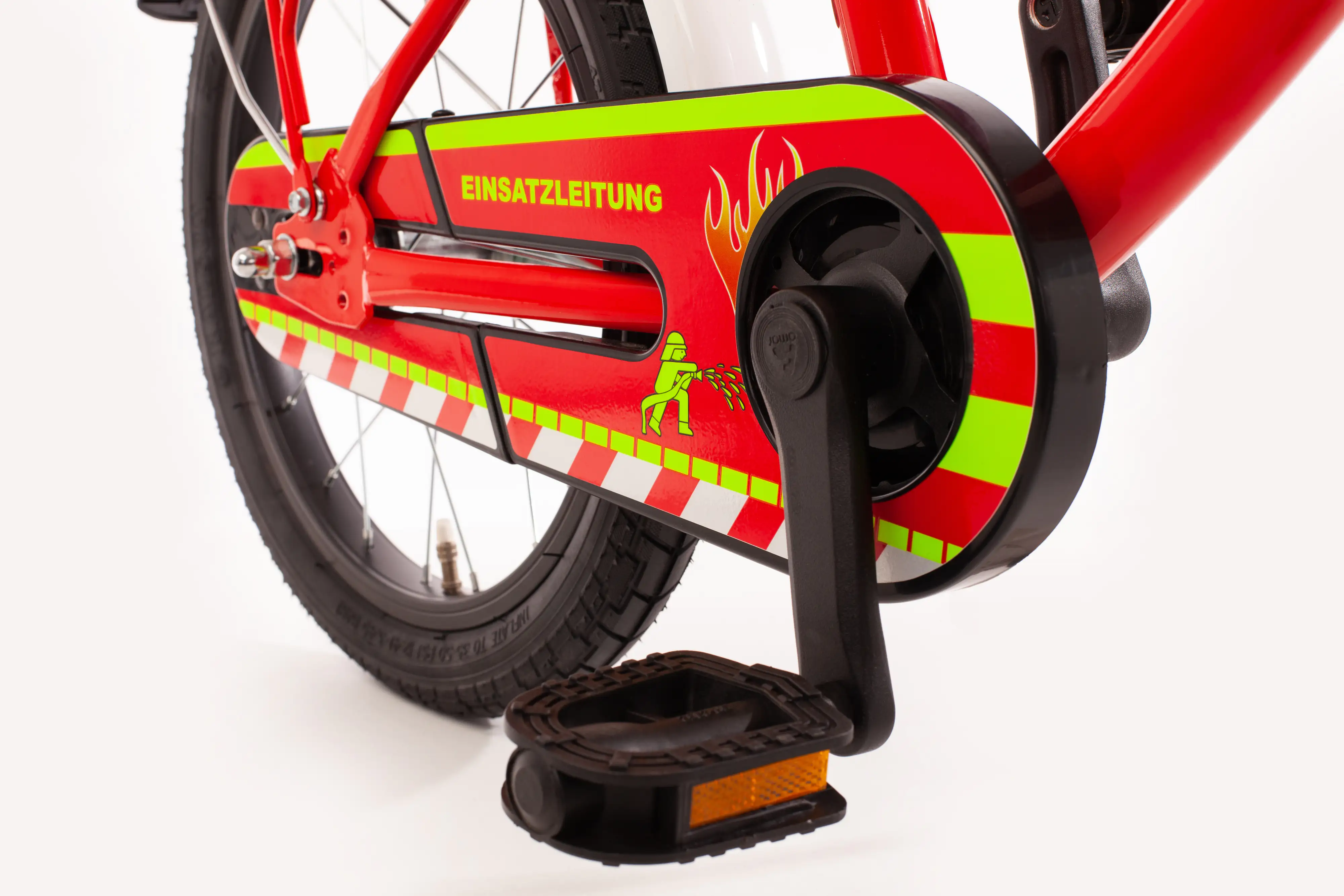 Bachtenkirch Kinderfahrrad Feuerwehr 14 Zoll feuerrot