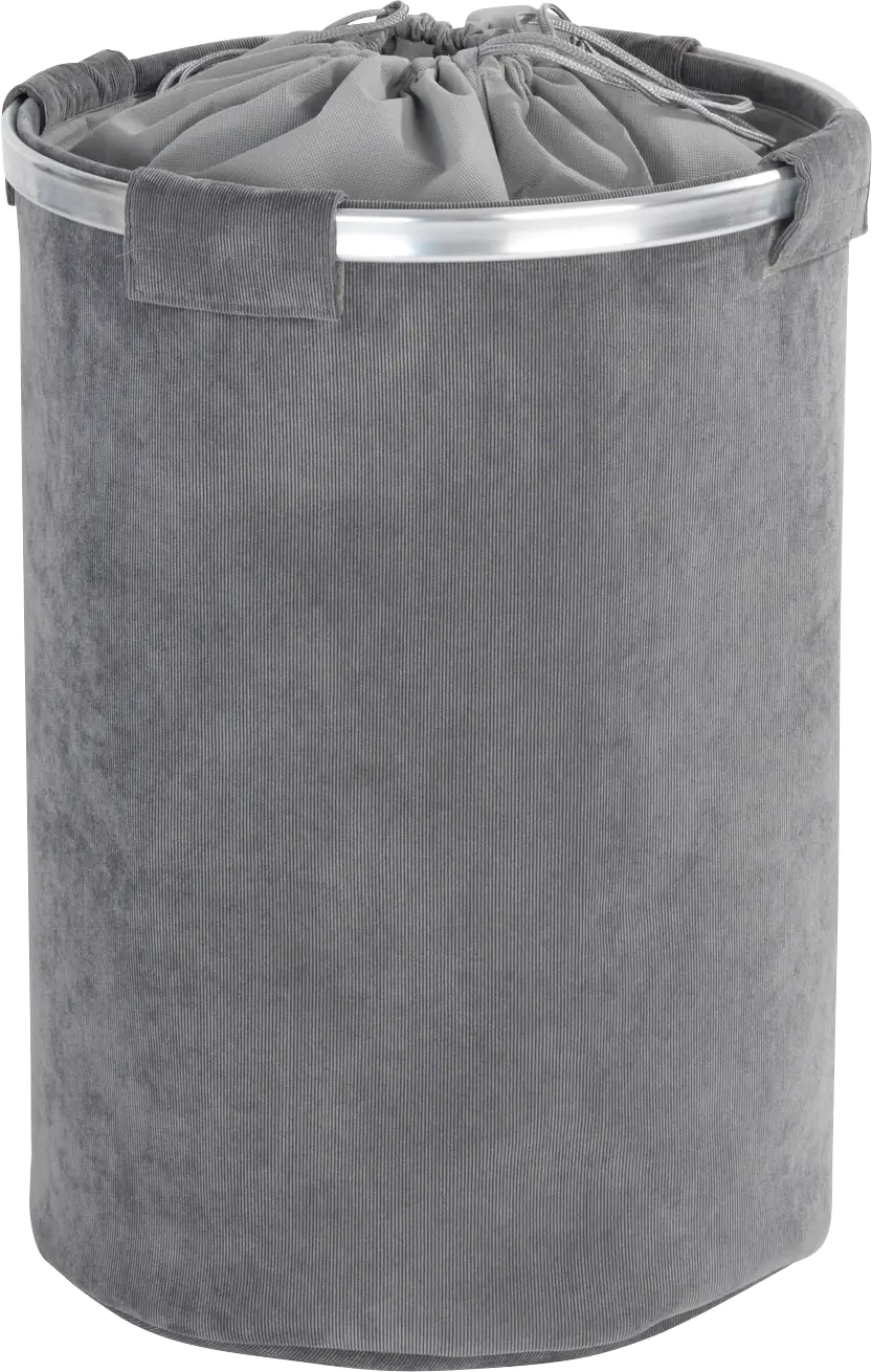 Wenko Wäschesammler Cordoba 68L grau Ø 40 x 54cm (L x B x H)