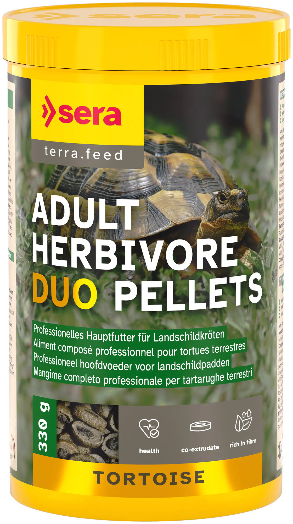 Sera Schildkrötenfutter Tortoise Adult Herbivore Duo Pellets 1 L 