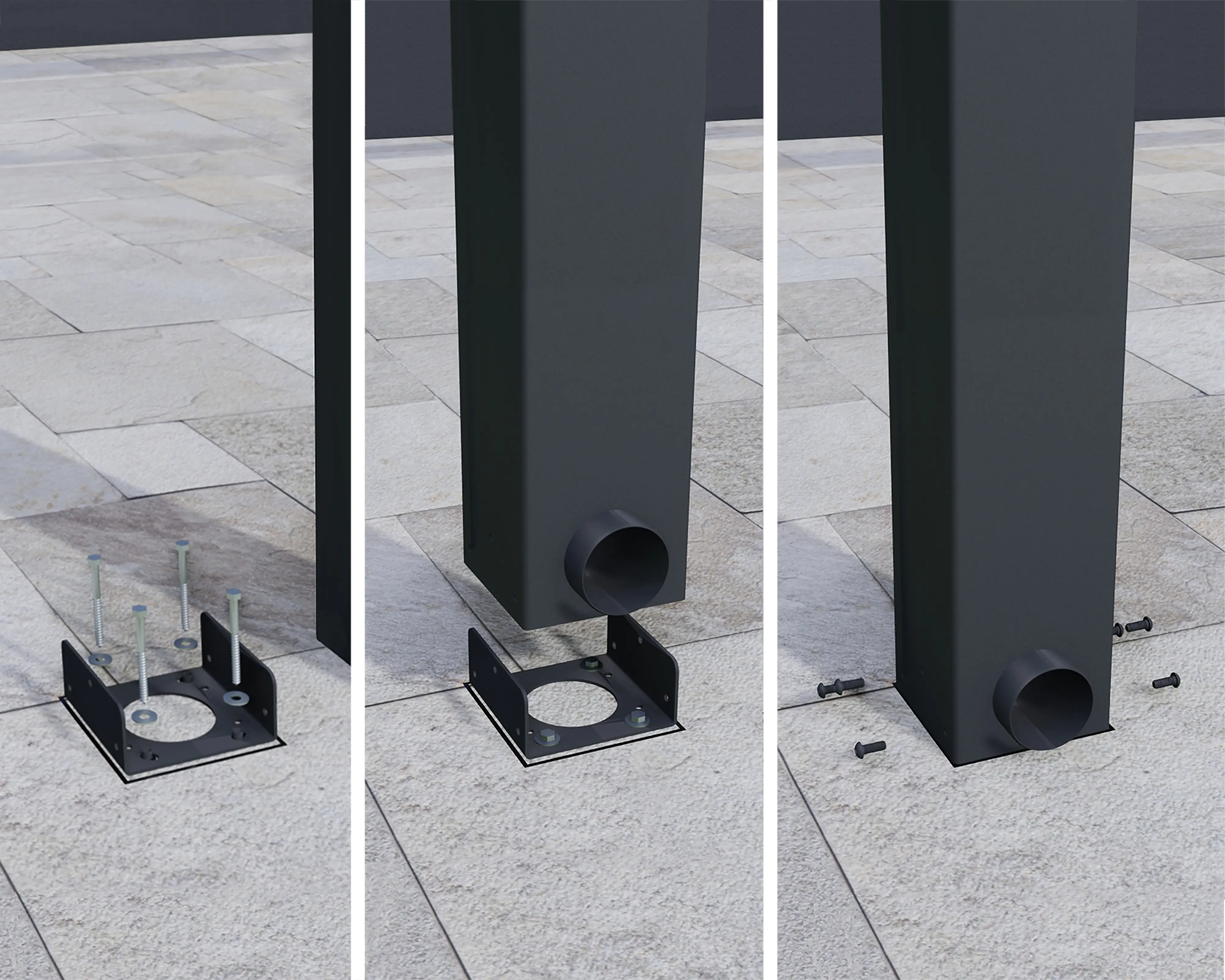 Canopia Terrassenüberdachung Stockholm 805 x 330,5 cm anthrazit Canopia Terrassenüberdachung Stockholm 805 x 330,5 cm anthrazit