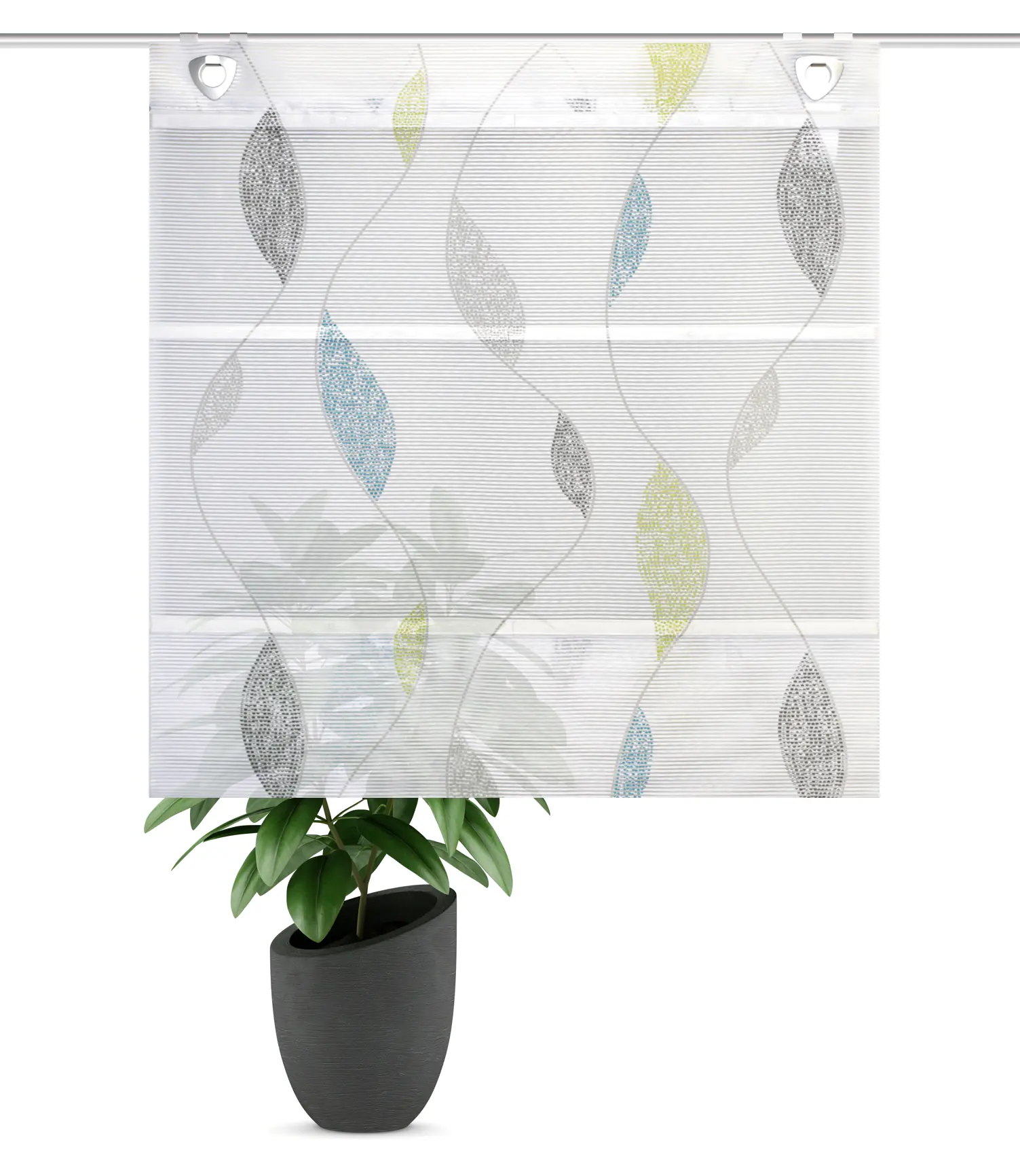 Magnetrollo Bambus Paolo blau-grün 130 x 60 cm