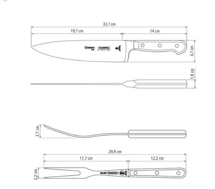 Tramontina Century Tranchierset  2-teilig Tramontina Century Tranchierset  2-teilig