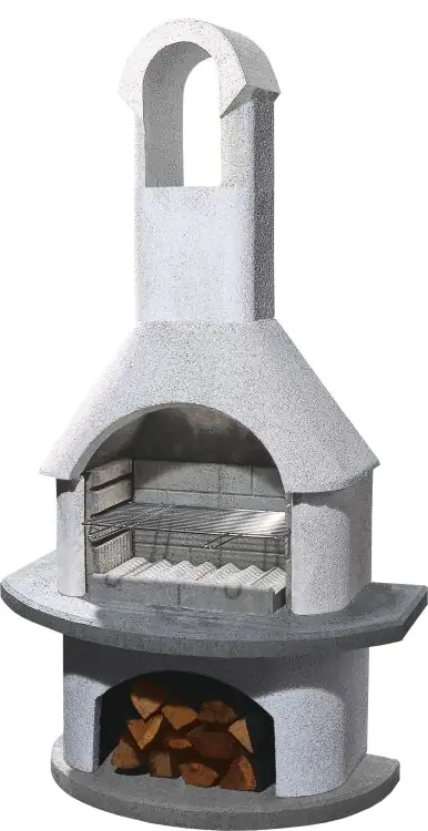 Buschbeck Grillkamin Valenzia anthrazit 203 x 110 x 65 cm Buschbeck Grillkamin Valenzia anthrazit 203 x 110 x 65 cm