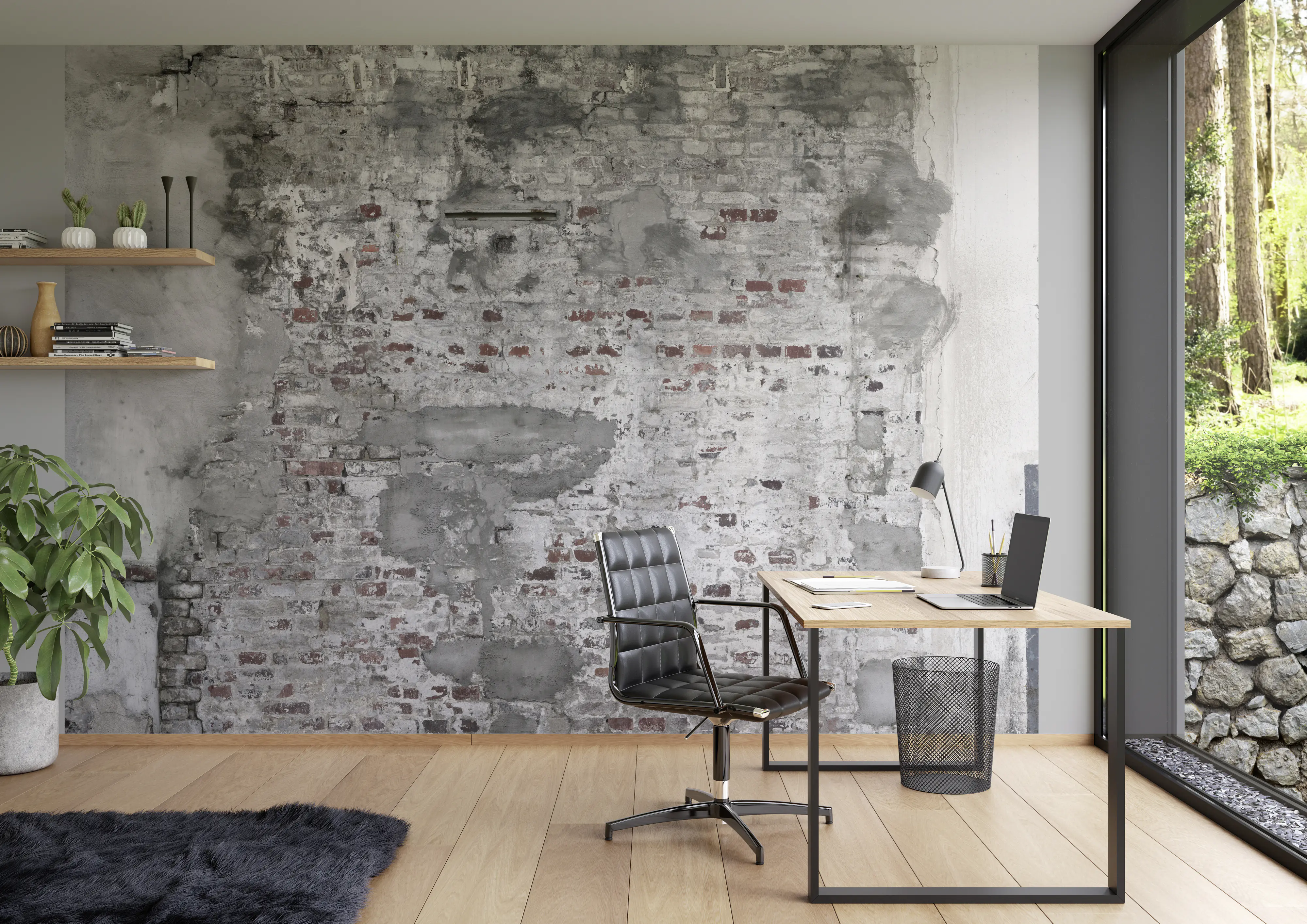 Rasch Vlies Fototapete 445404 Grau Muster & Motive 3 m x 4,19 m