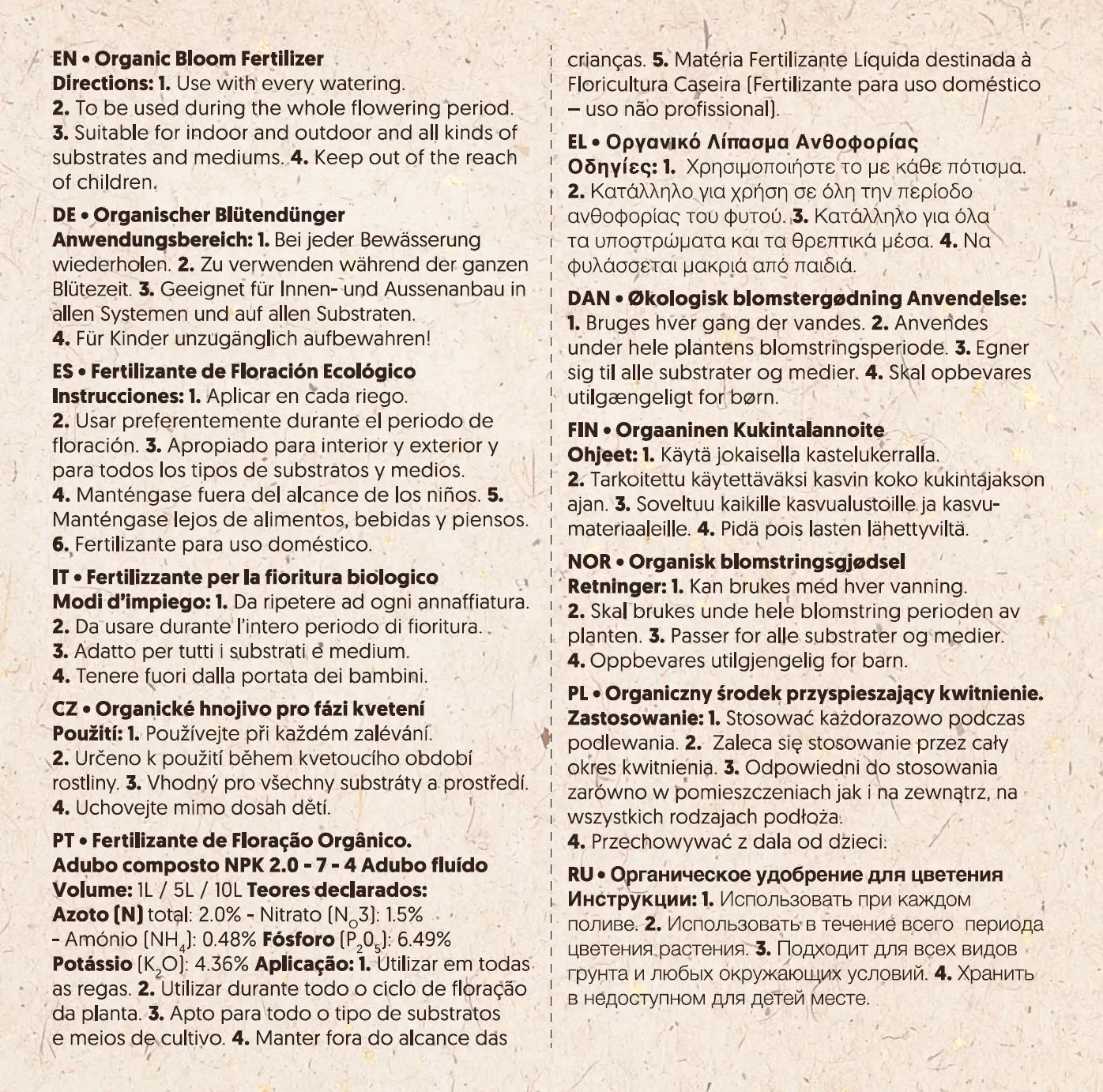 BioBizz Dünger Bio-Bloom 5 L