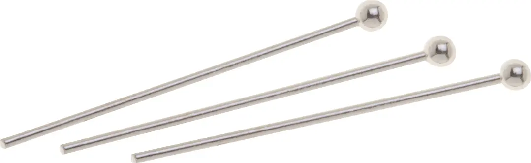 Glorex Prismen Stifte 30 mm 10 Stück, silberfarben