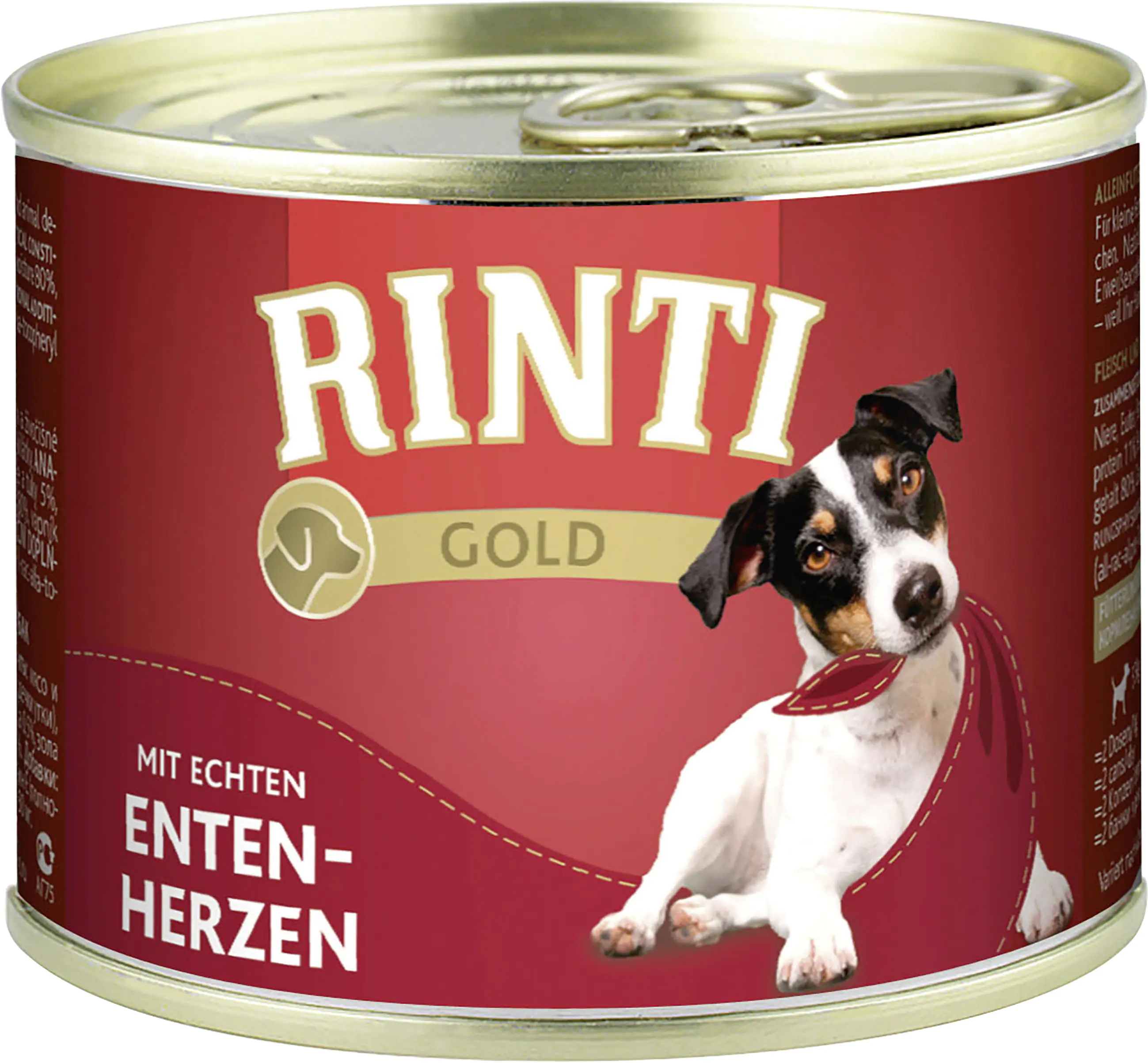 Rinti Gold Hundenassfutter Adult 185 g Entenherzen Rinti Gold Hundenassfutter Adult 185 g Entenherzen