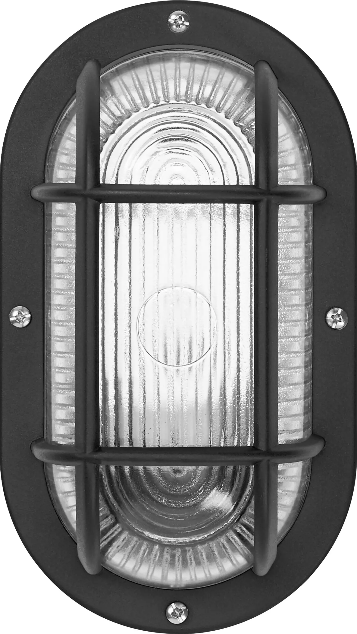 Osram LED Wandleuchte Bulkhead Essential Oval E27 schwarz