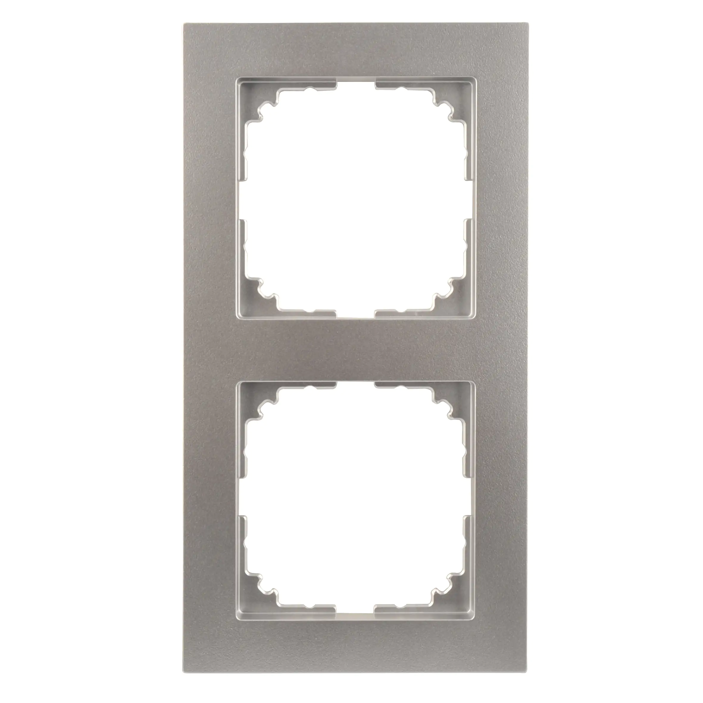 4042811181161 Merten Abdeckrahmen 2-fach Serie M-Pure, Aluminium, MEG4020-3660