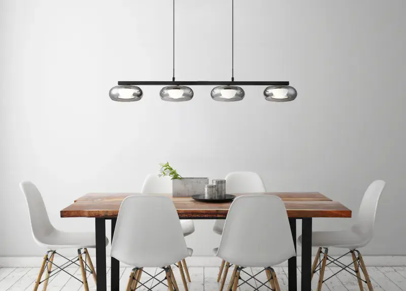 Globo Hängeleuchte Carlene 110 x 120 cm L x H schwarz matt