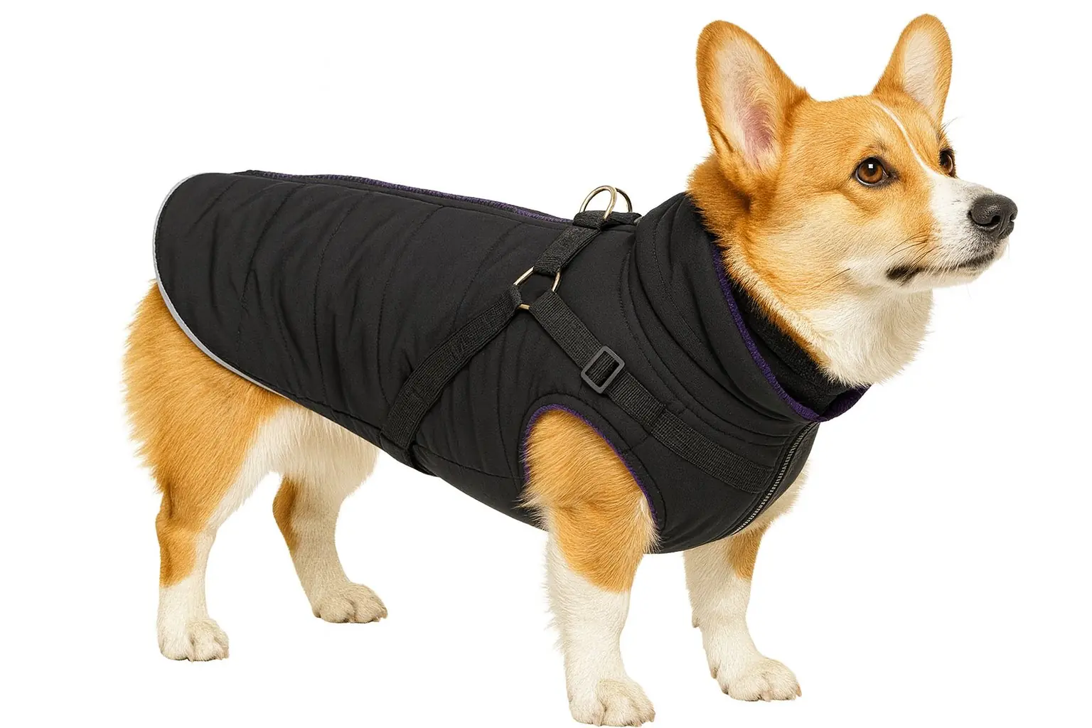 Nobby Hundemantel Sobak 2in1 schwarz-lila