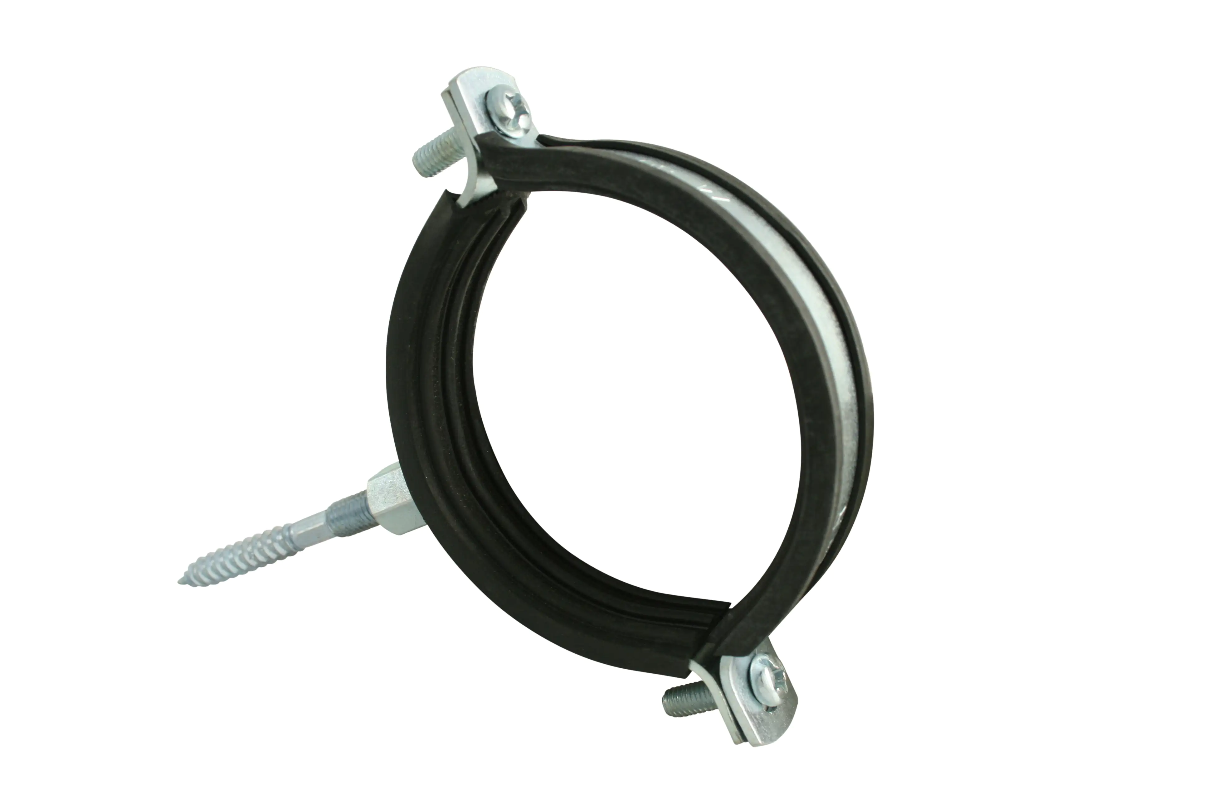 HT-Schelle schallgedämmt mit Stockschraube 8 x 80 mm DN 90