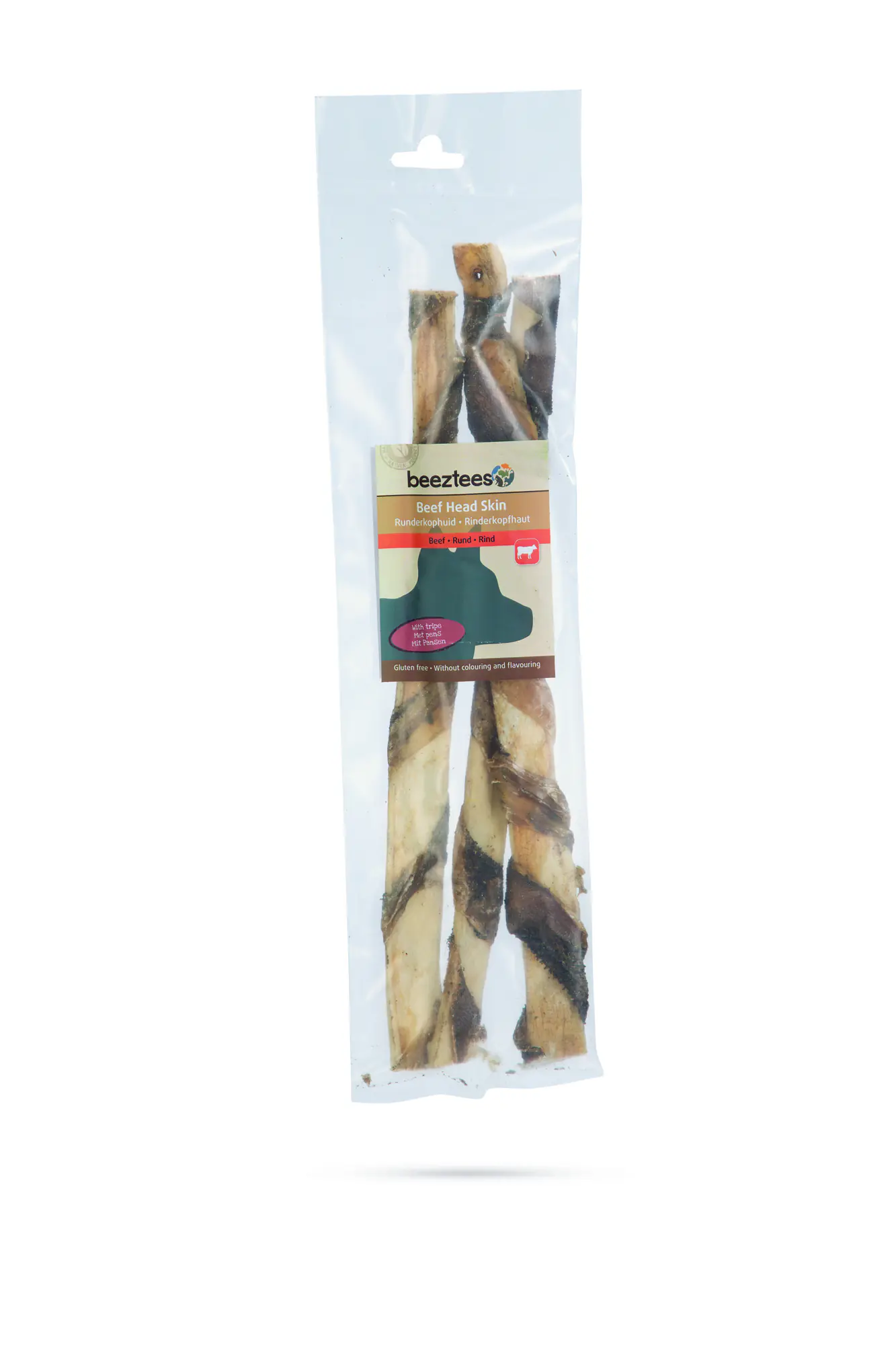 Beeztees Hundesnack Rinderkopfhaut mit Pansen 3 x 30 g