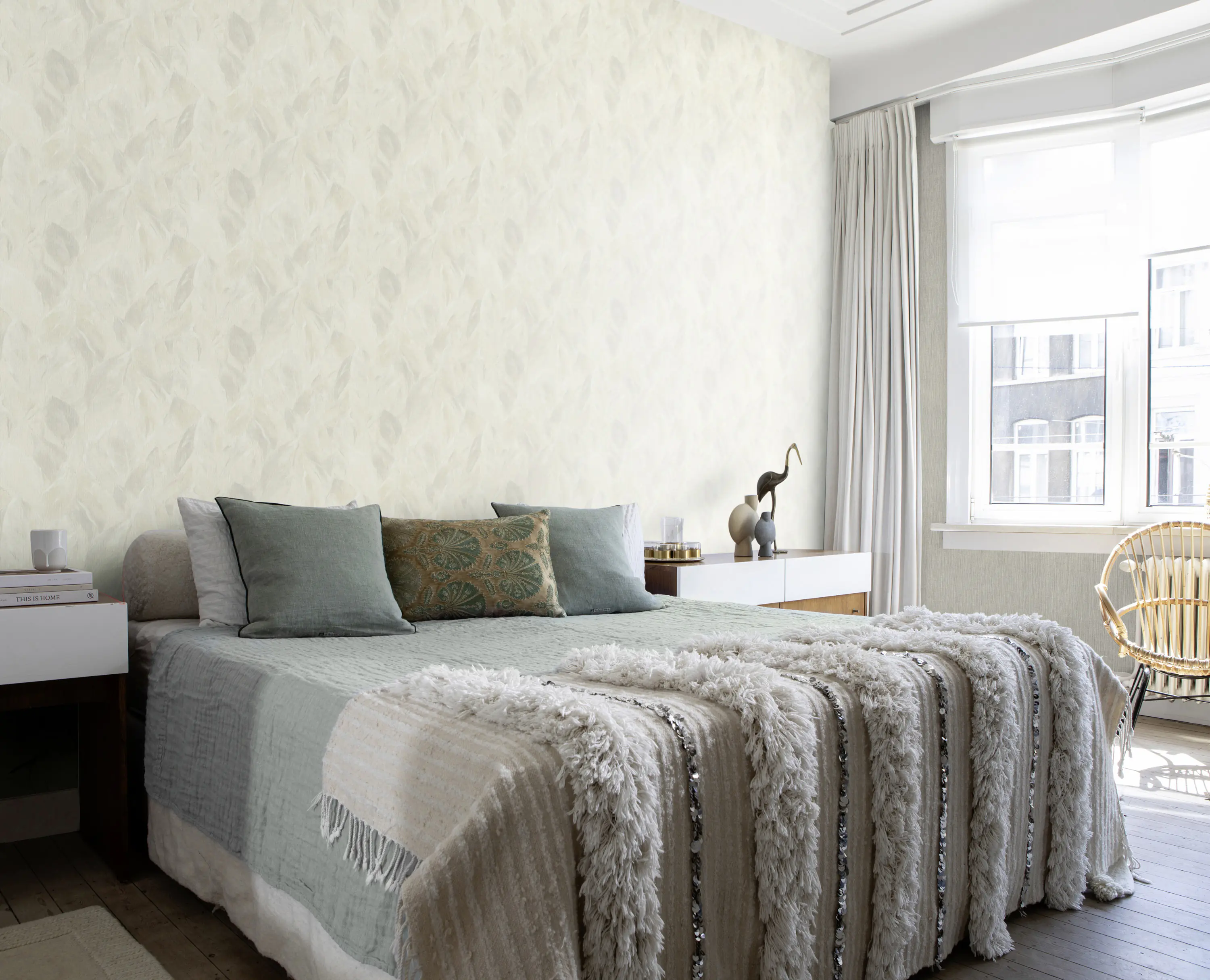 Rasch Vliestapete 537680 Grau-Hellgrau Uni 10,05 m x 0,53 m