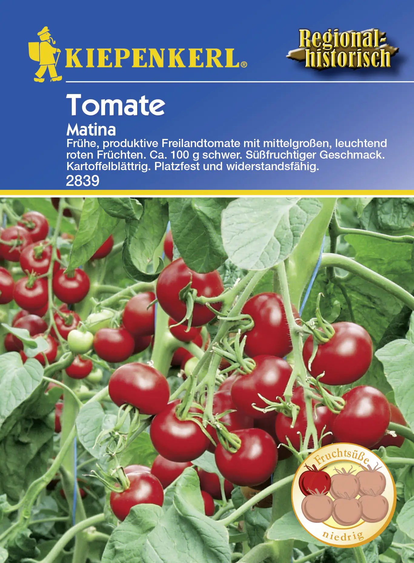 Kiepenkerl Tomate Matina Solanum lycopersicum, Inhalt: 35 Korn