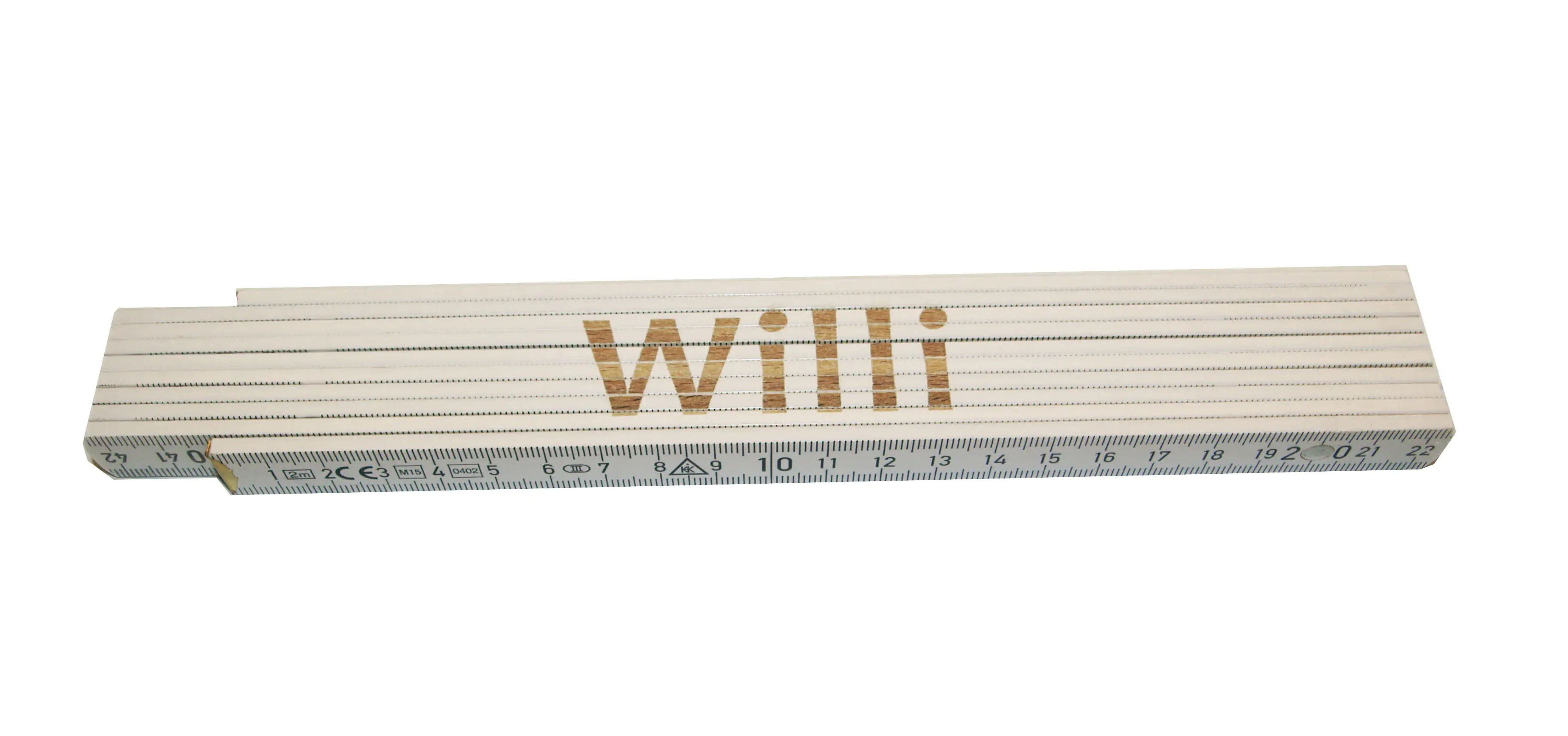 Zollstock Willi 2 m weiß