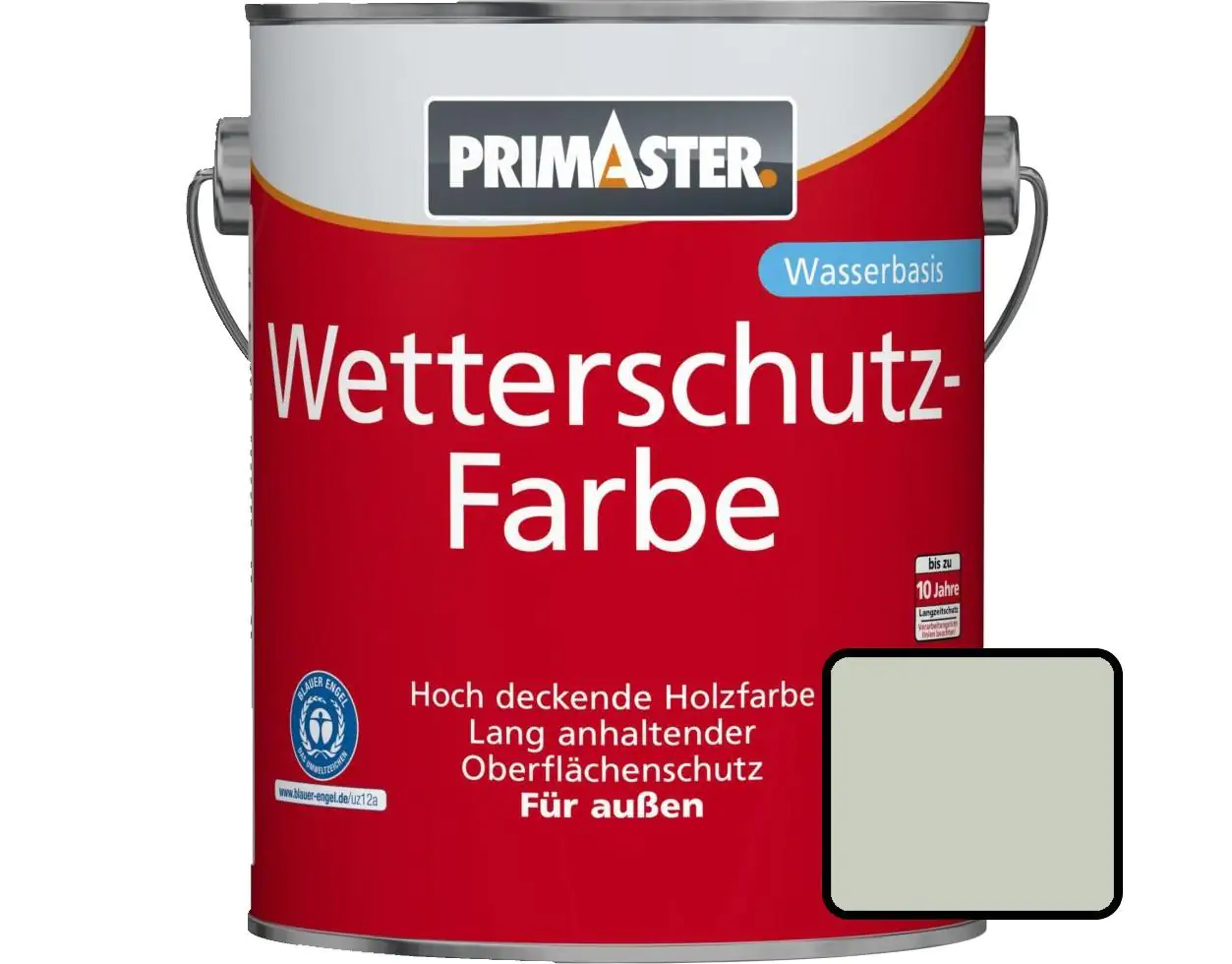Primaster Wetterschutzfarbe 2,5 L silbergrau Primaster Wetterschutzfarbe 2,5 L silbergrau