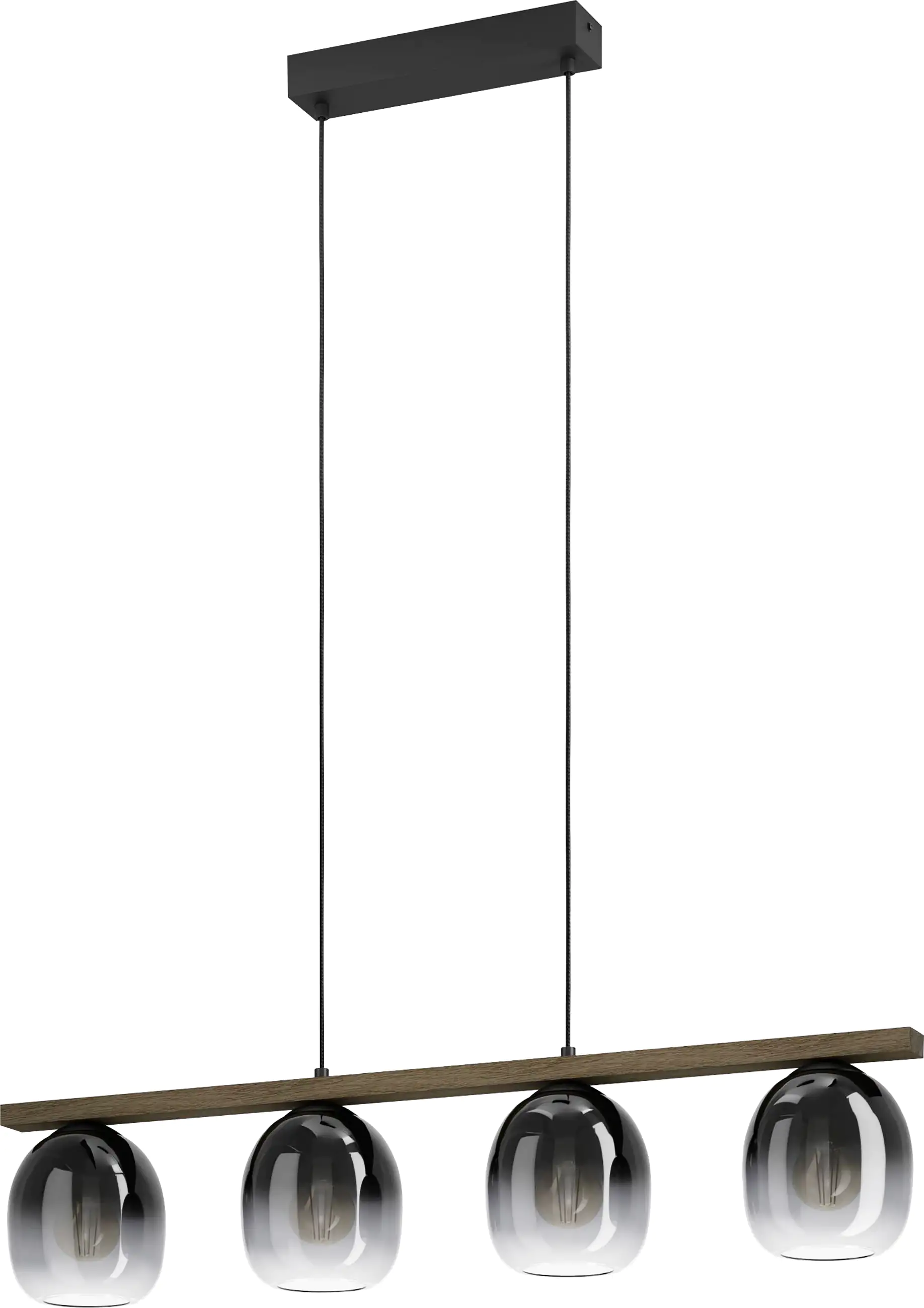 Eglo Hängeleuchte Ariscani schwarz-grau  88 x 14,5 cm Eglo Hängeleuchte Ariscani schwarz-grau  88 x 14,5 cm