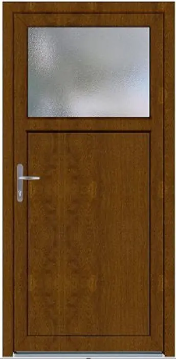 Panto Nebeneinganstür Kunststoff Modell K501 88 x 198 cm DIN links golden oak Panto Nebeneinganstür Kunststoff Modell K501 88 x 198 cm DIN links golden oak