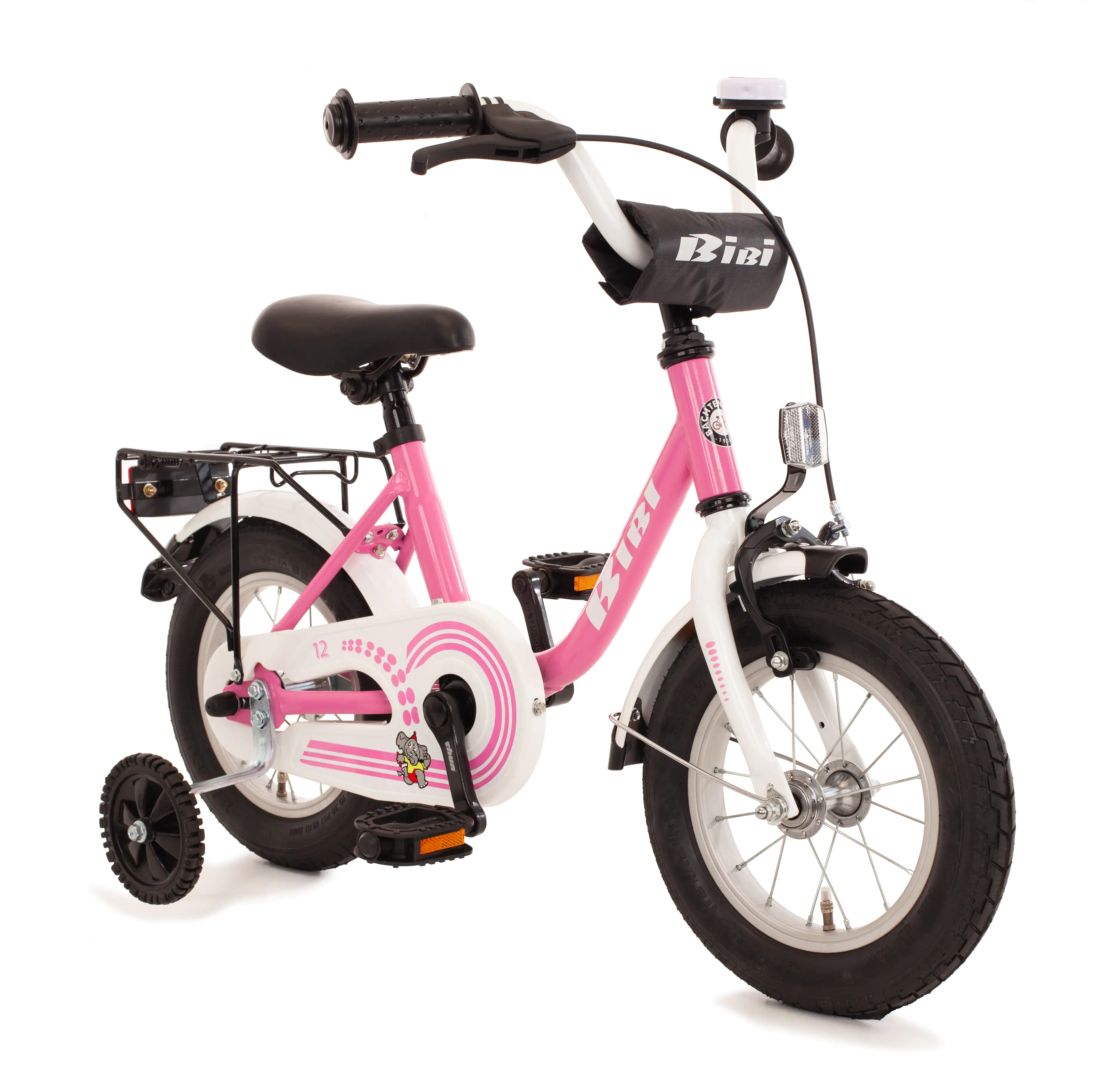 Bachtenkirch Kinderfahrrad Bibi 12,5 Zoll pink weiß