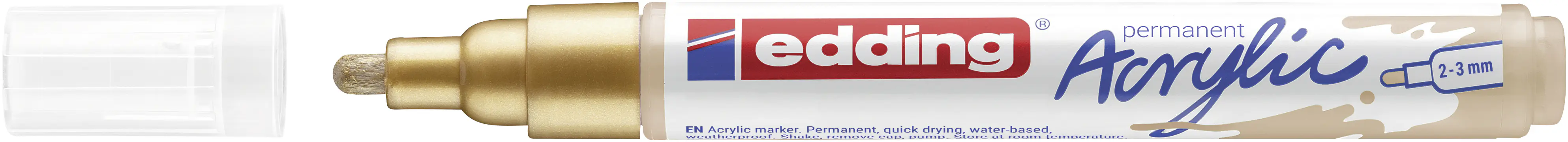 edding 5100 Acrylmarker medium reichgold 2 - 3 mm