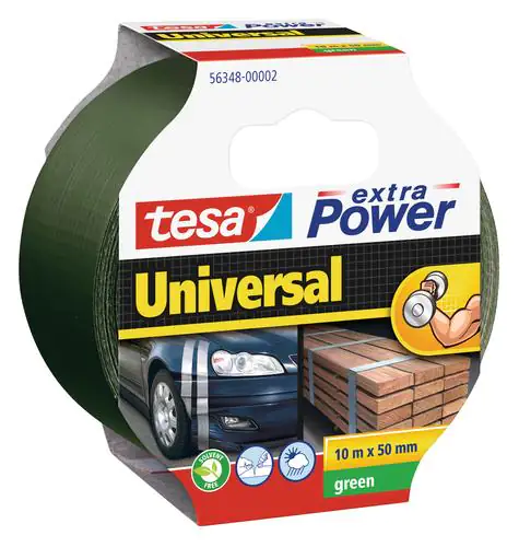 tesa extra Power Klebeband Universal tesa extra Power Klebeband Universal 10 m x 50 mm, grün