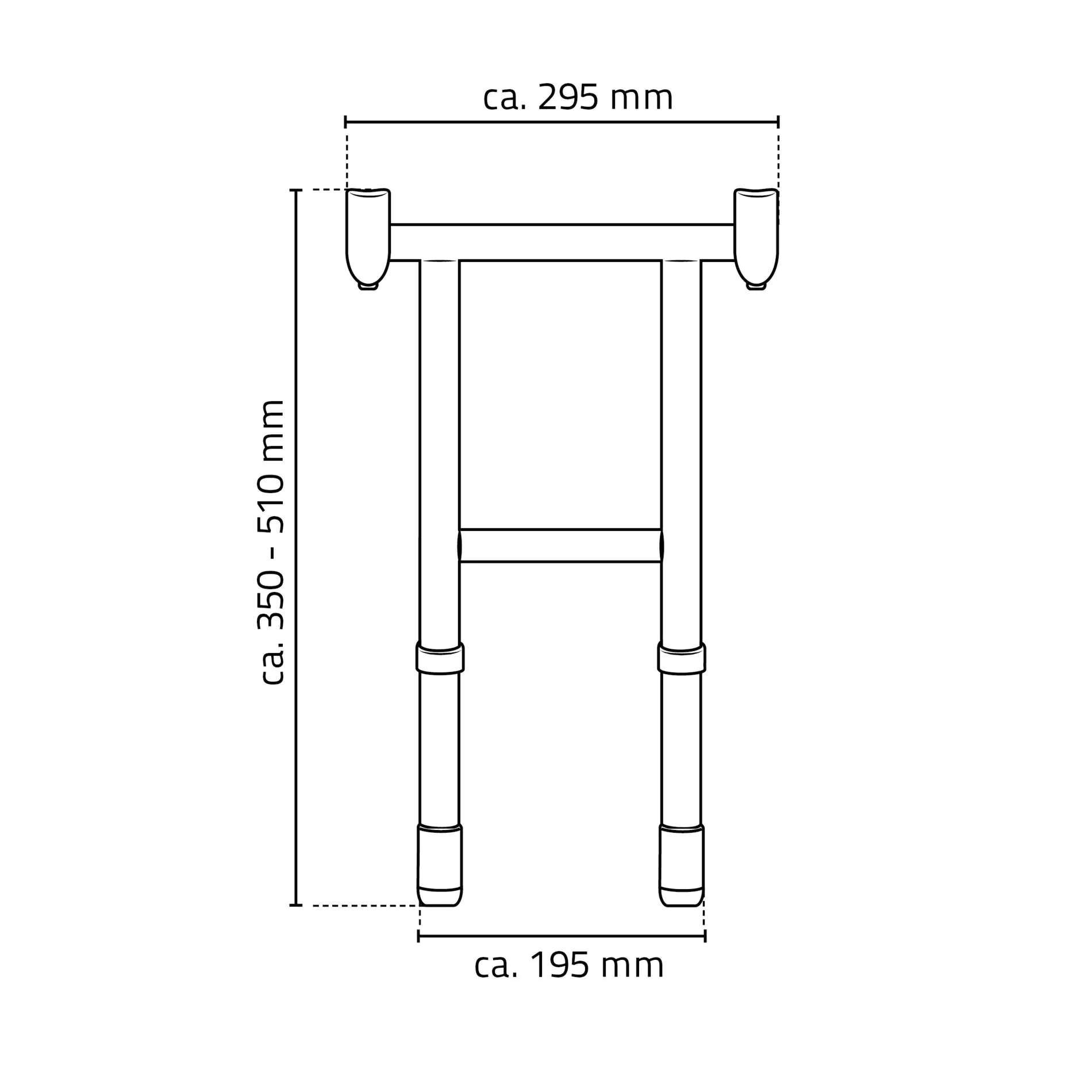 Ridder XL-Adapter für Dusch-Klappsitz Pro, chromfarben, Aluminium / PA / PE / TPR Ridder XL-Adapter für Dusch-Klappsitz Pro, chromfarben, Aluminium / PA / PE / TPR