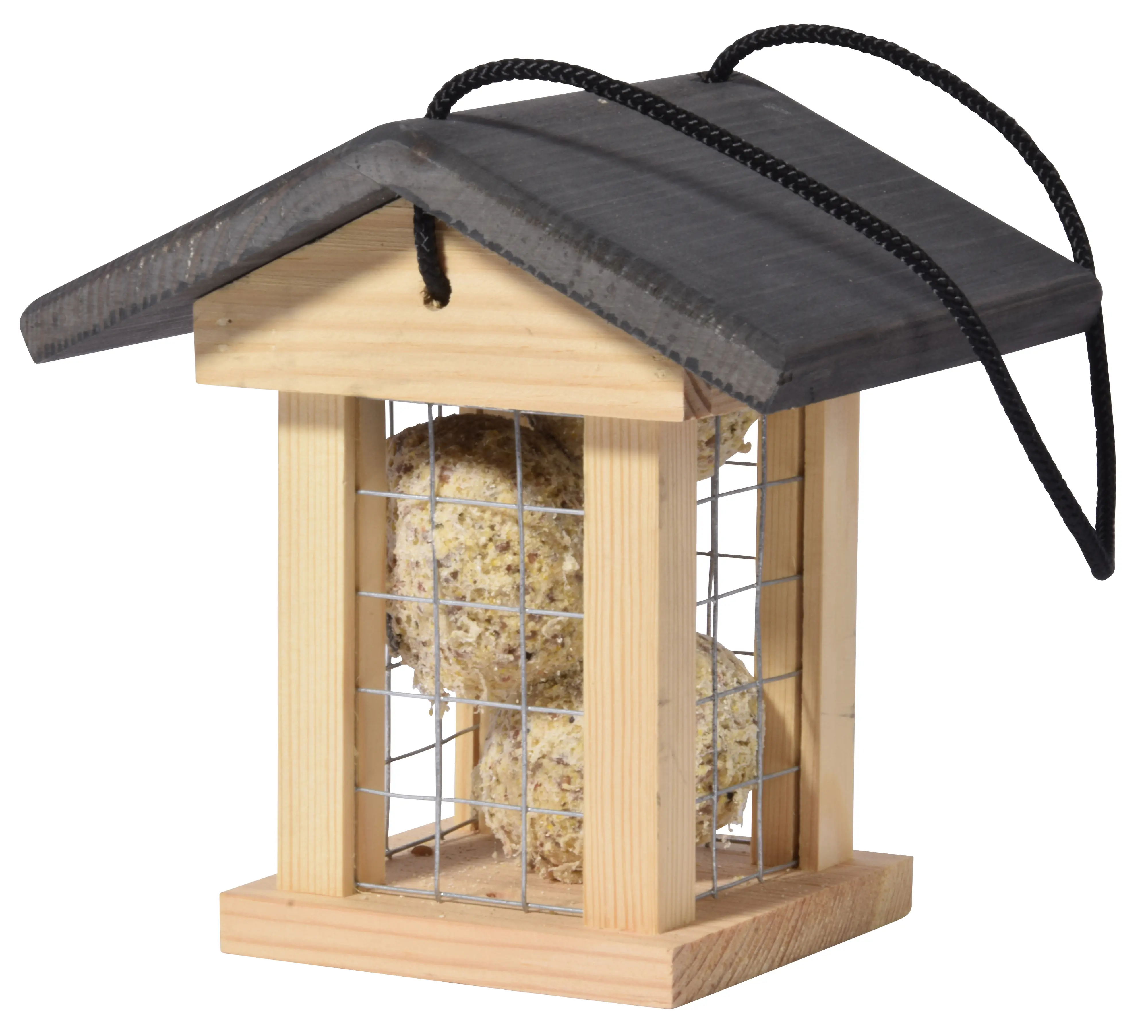 Dobar Vogelfutterhaus für Meisenknödel 14 x 16 x 16 cm cm braun Dobar Vogelfutterhaus für Meisenknödel 14 x 16 x 16 cm cm braun