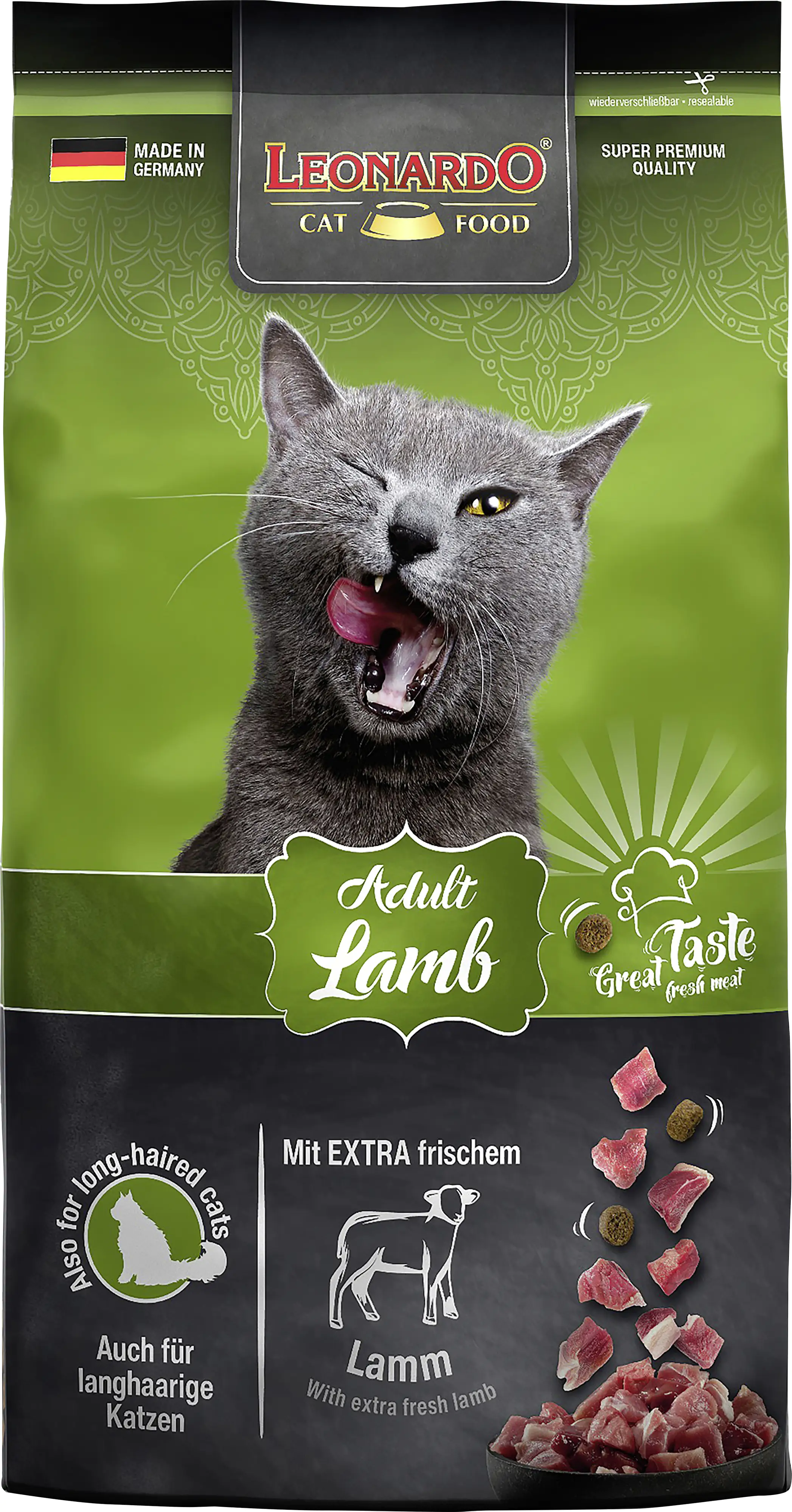 Leonardo Katzentrockenfutter  Leo Ad mit extra frischem Lamm 1,8 kg
