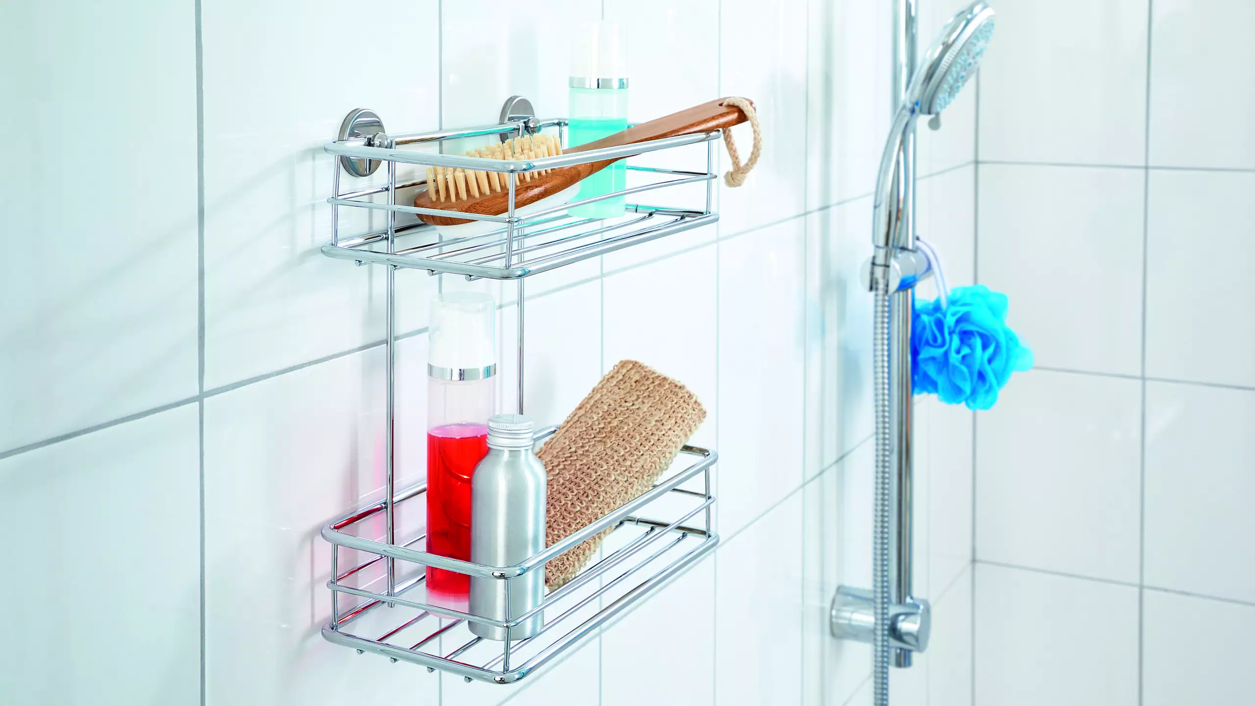 Tesa Ablagekorb BAATH+  zweistöckig zum Kleben