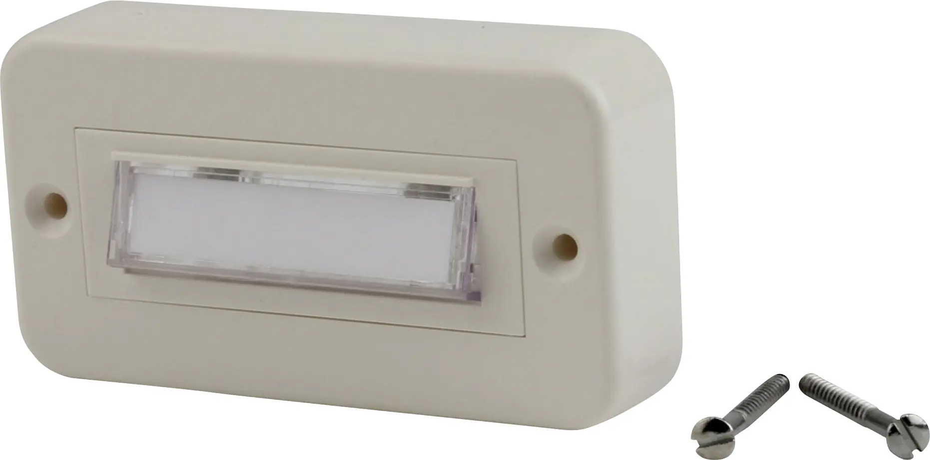 FRIEDLAND Klingel-Taster 1-fach Aufputz eckig mit Namensschild weiß FRIEDLAND Klingel-Taster 1-fach Aufputz eckig mit Namensschild weiß