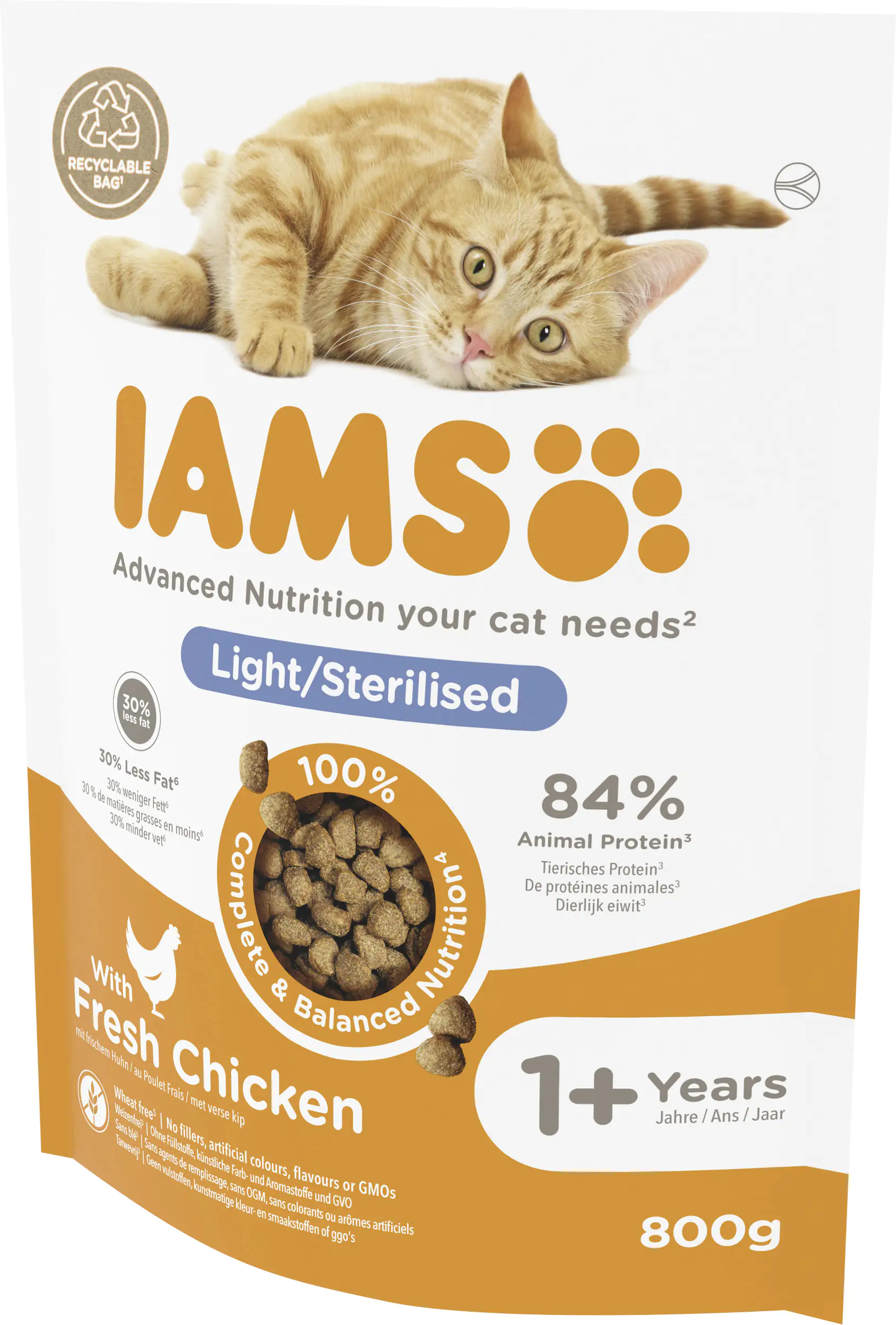 IAMS Vital Katze Sterilisiert Huhn 800g 800g