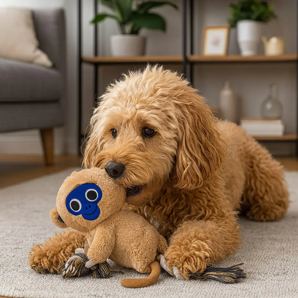 Thempa Hundespielzeug Plüschtier mit Stimme Affe  Thempa Hundespielzeug Plüschtier mit Stimme Affe