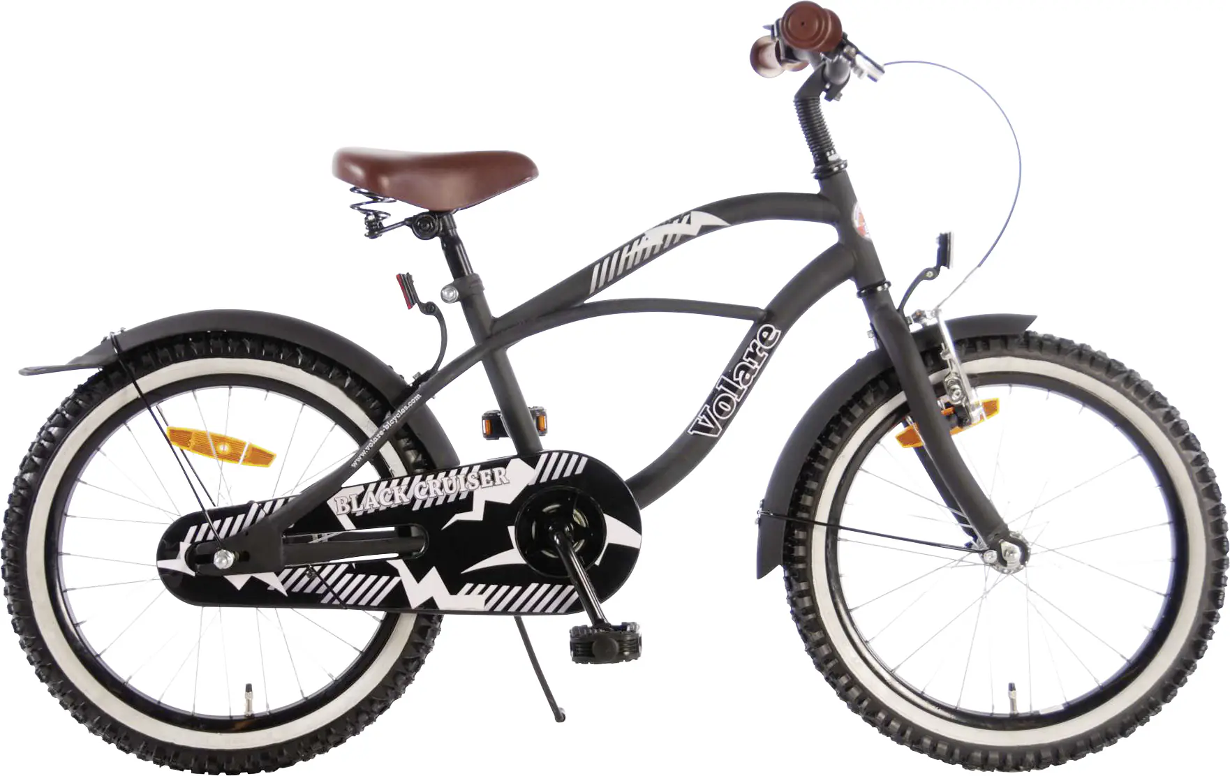 Volare Kinderfahrrad Black Cruiser 18 Zoll schwarz